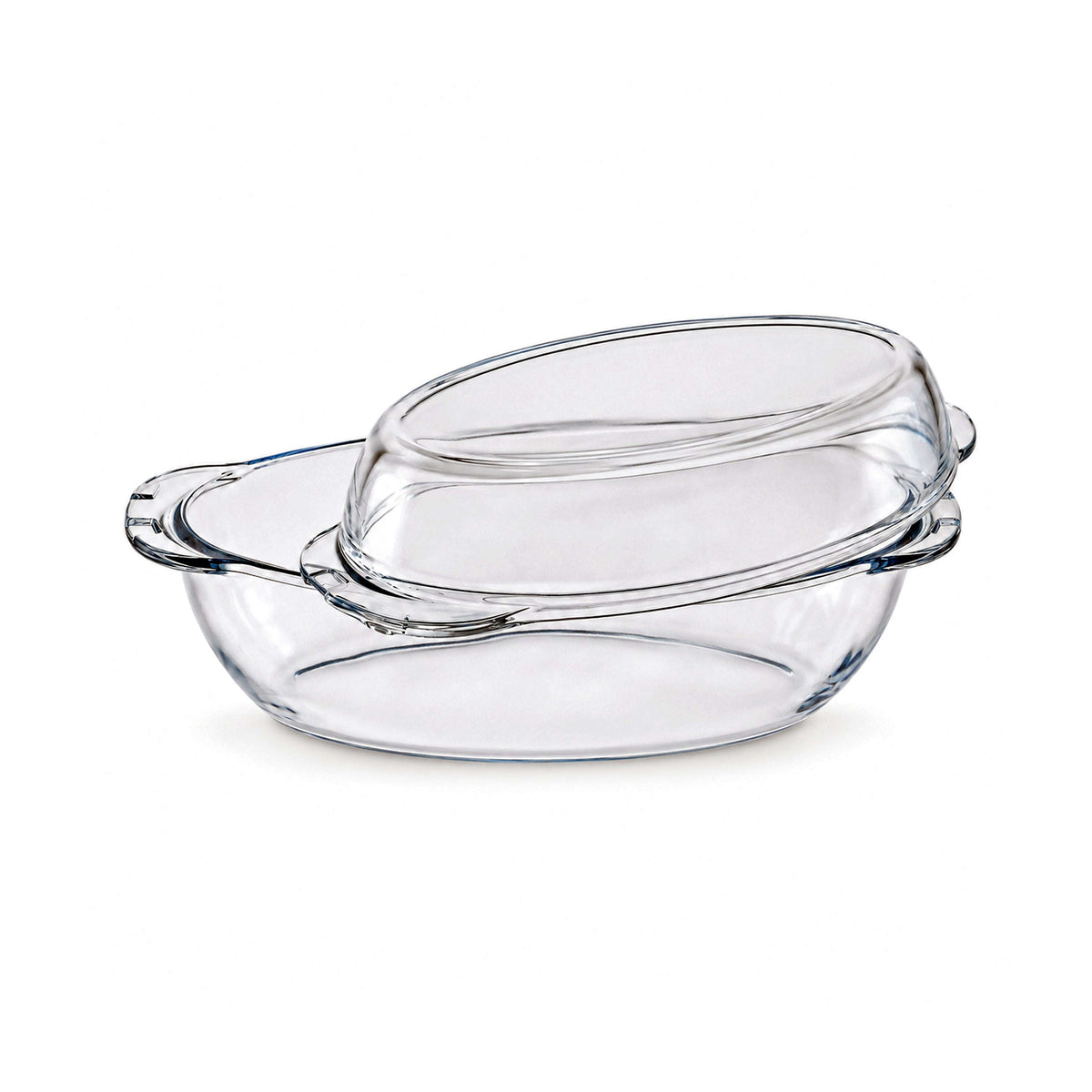 Pasabhace Borcam 3-Liter Glass Oval Dish Kaka Bawa Sons