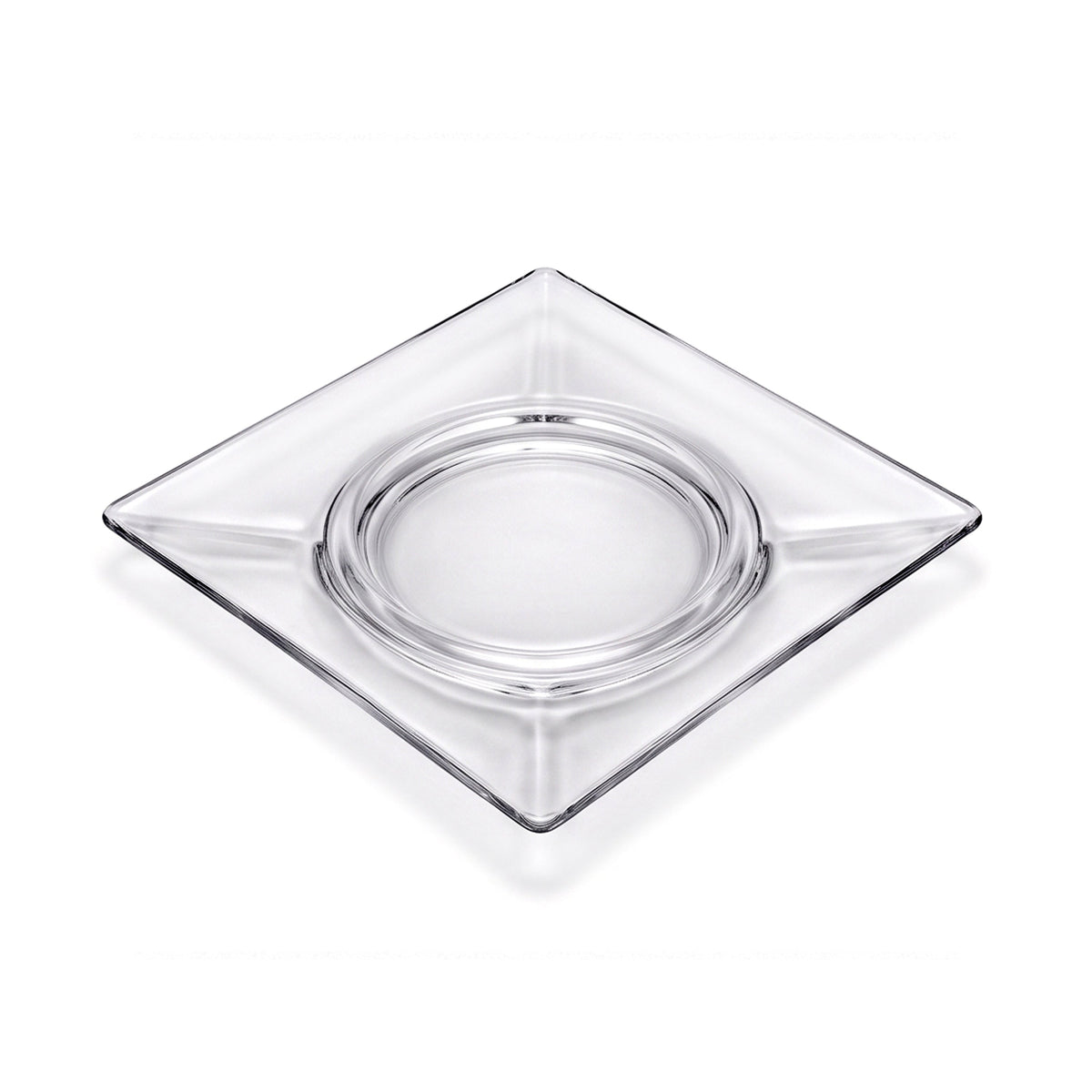 RCR 10-Inch Glass Square Serving Plate Kaka Bawa Sons