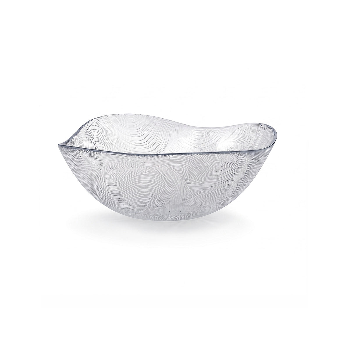 Pasabahce Linden Batik 10-inch Glass Serving Bowl Kaka Bawa Sons