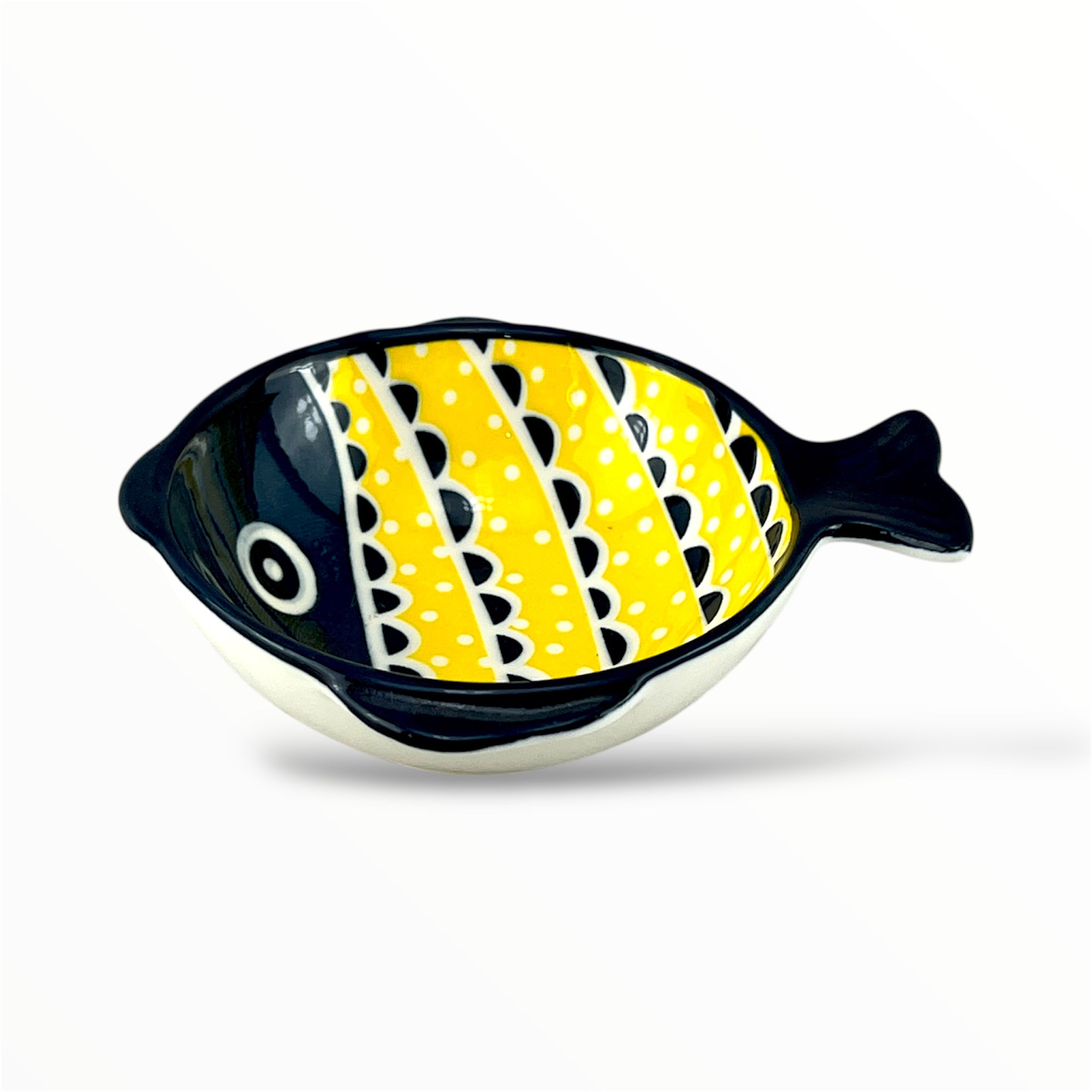 Zouk Porcelain Fish-Shaped Ramekin 3.5"