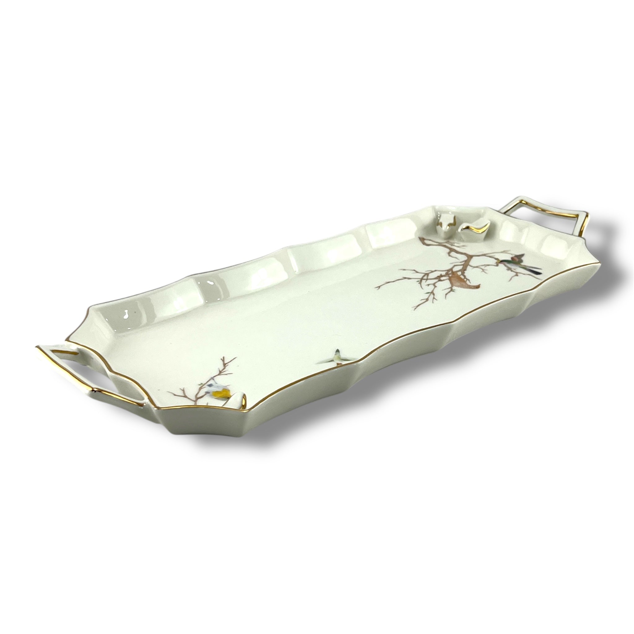 Angela Rectangle Serving Tray Bird Design