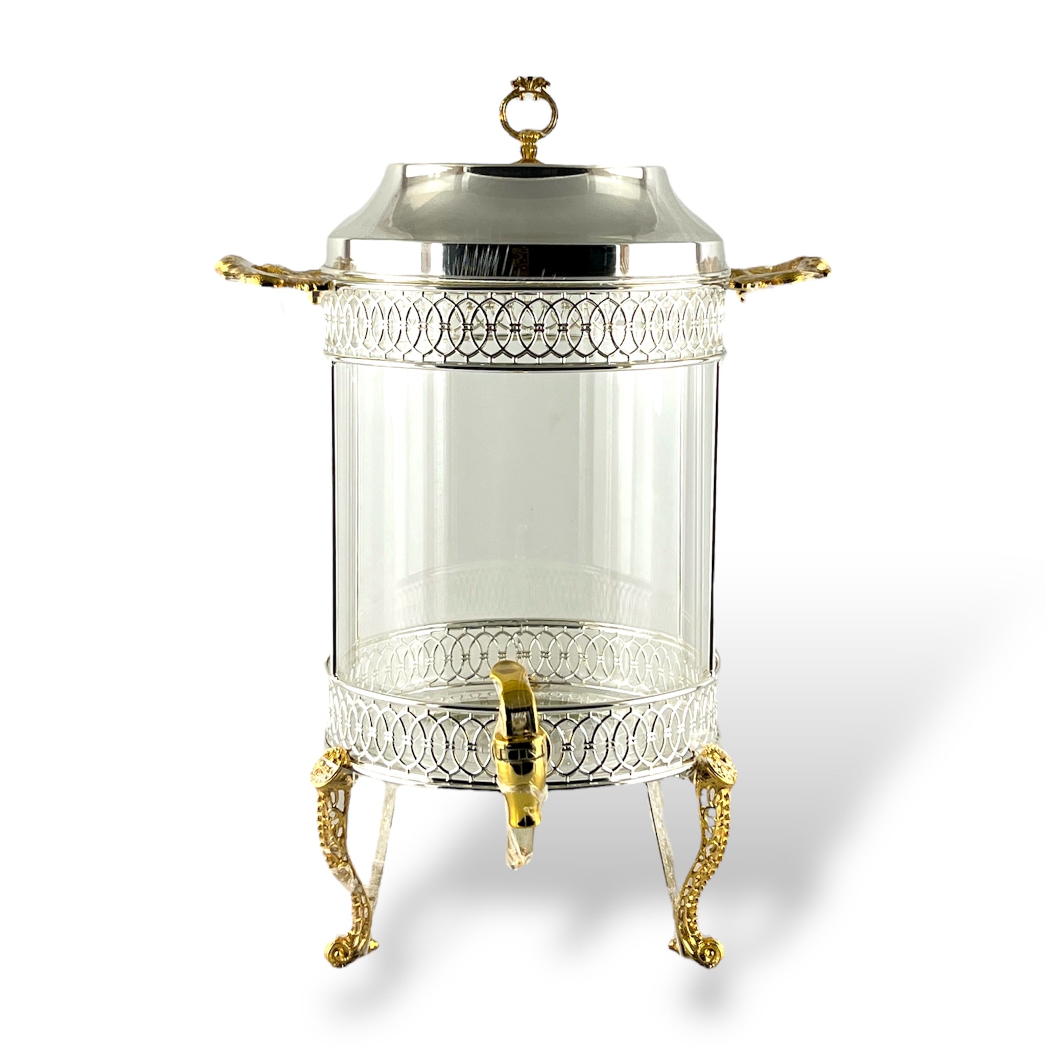 Luxury Beverage Dispenser Silver