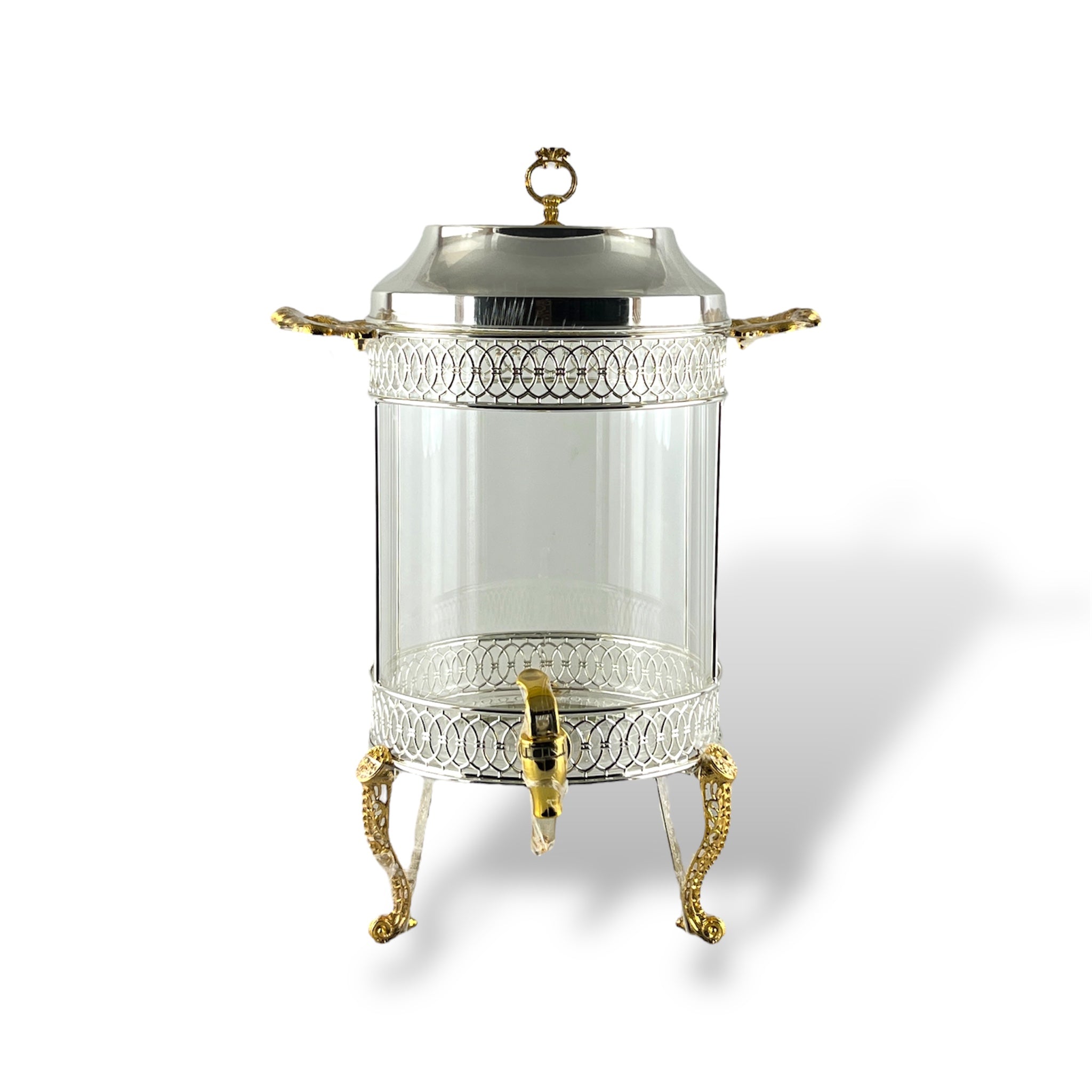 Luxury Beverage Dispenser Silver