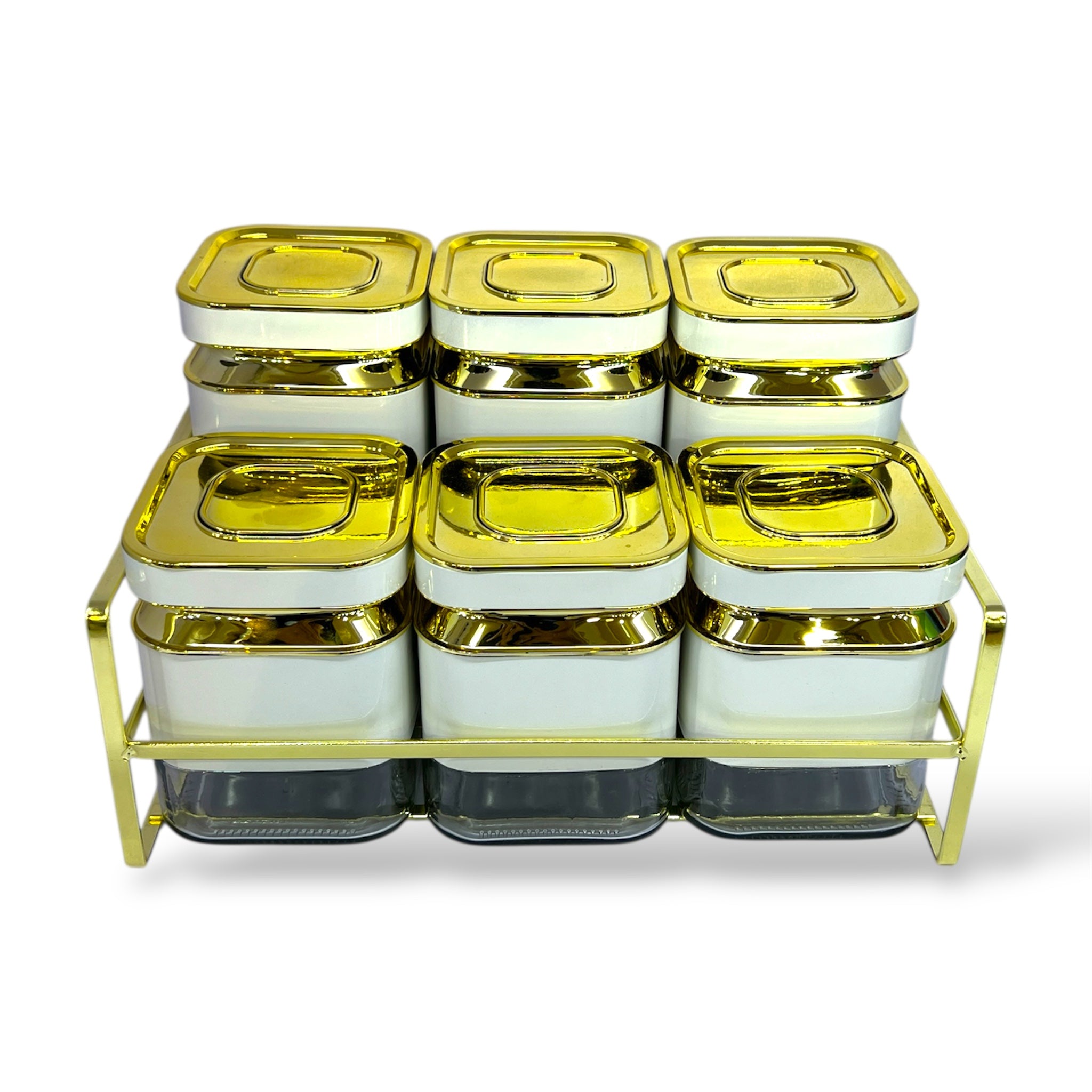 Luxury 6-Piece Air-Tight Spice Jar Set