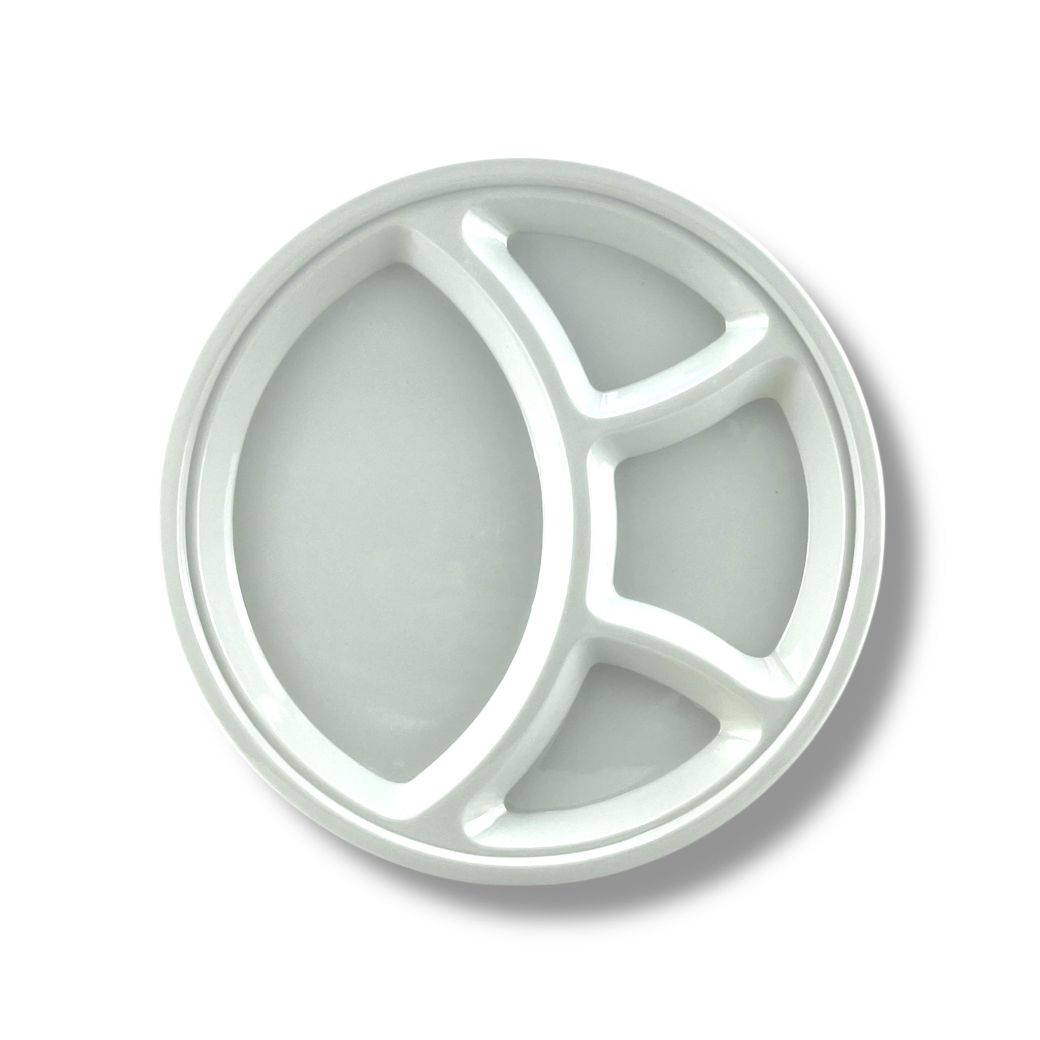 Blaze 4-Portion Round Melamine Dish