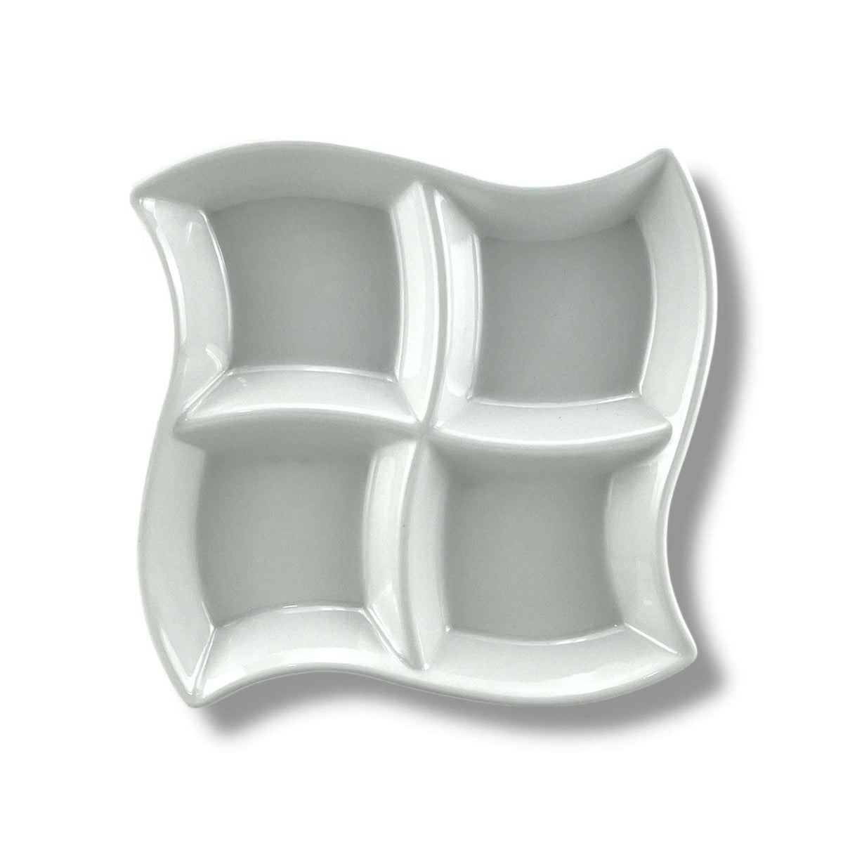 Blaze 4-Portion Square Melamine Dish Kaka Bawa Sons