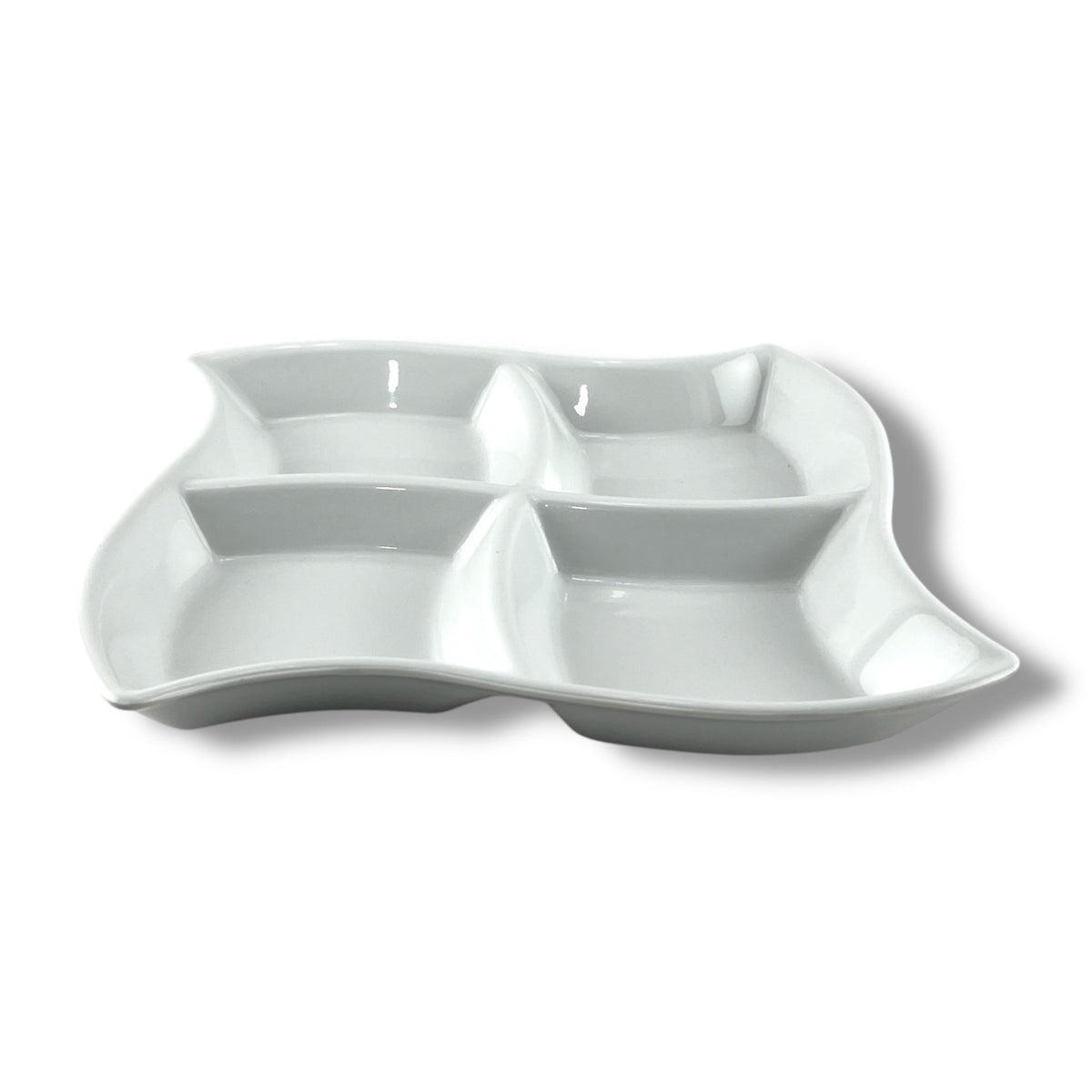 Blaze 4-Portion Square Melamine Dish Kaka Bawa Sons