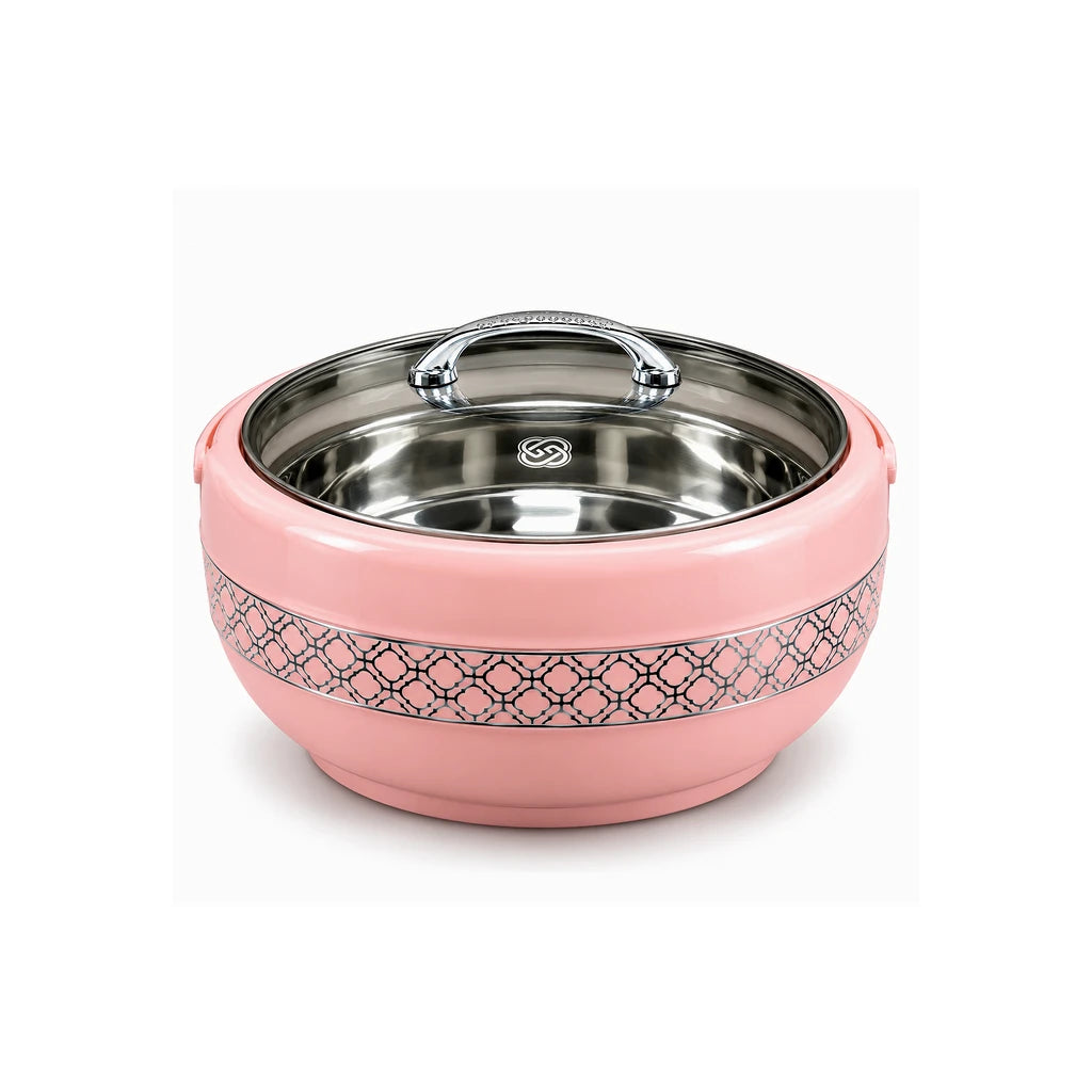 Brighton Graceware 4100 ml Stainless Steel Hotpot With Clear Lid & Side Handles