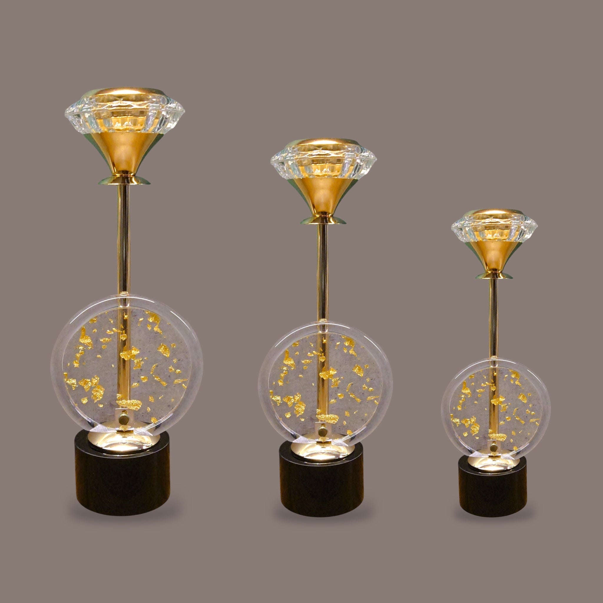 Aroma Diamond Candle Stand Set of 3-Pieces Kaka Bawa Sons