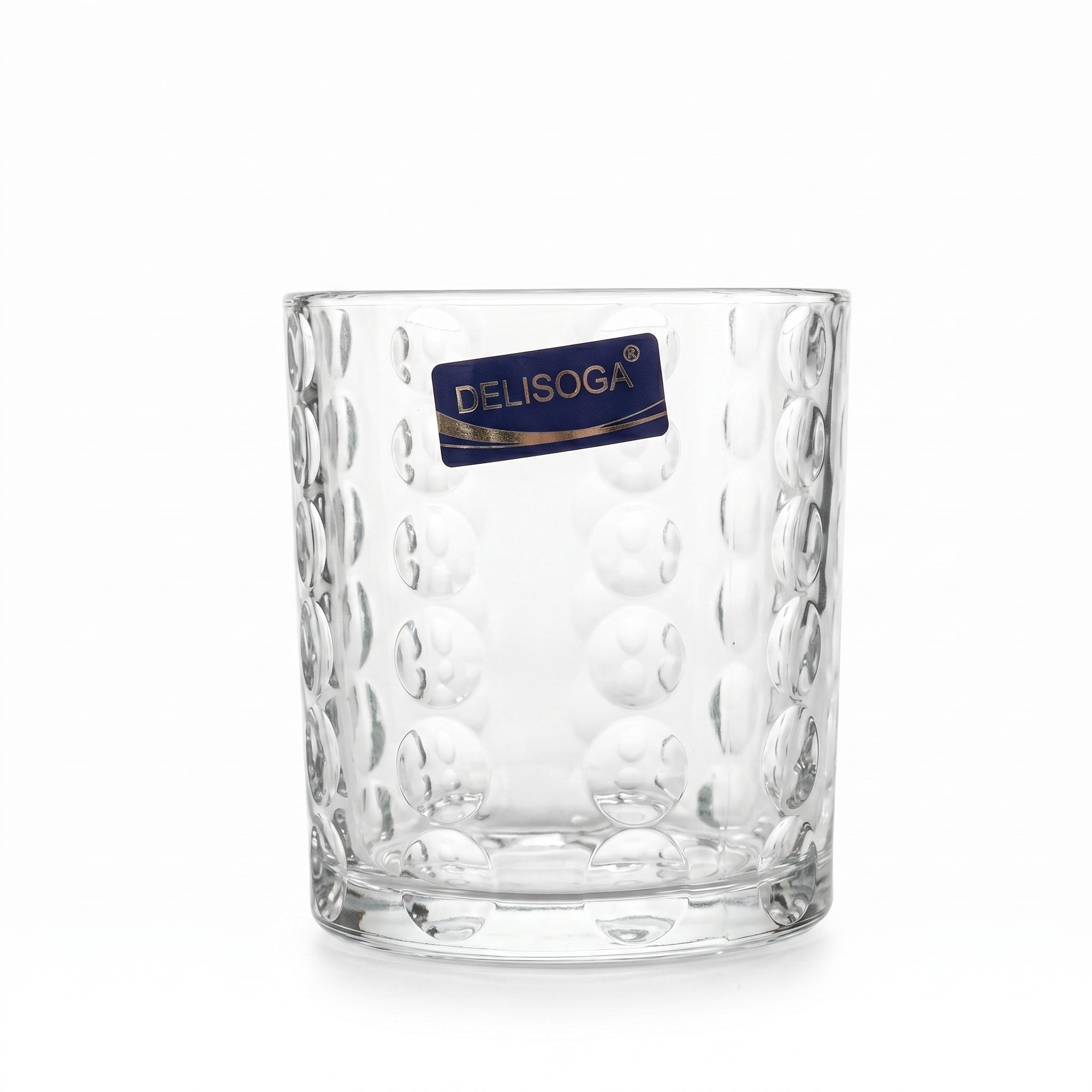 Delisoga 340 ml 6-Piece Bubble Pattern DOF Glass Set