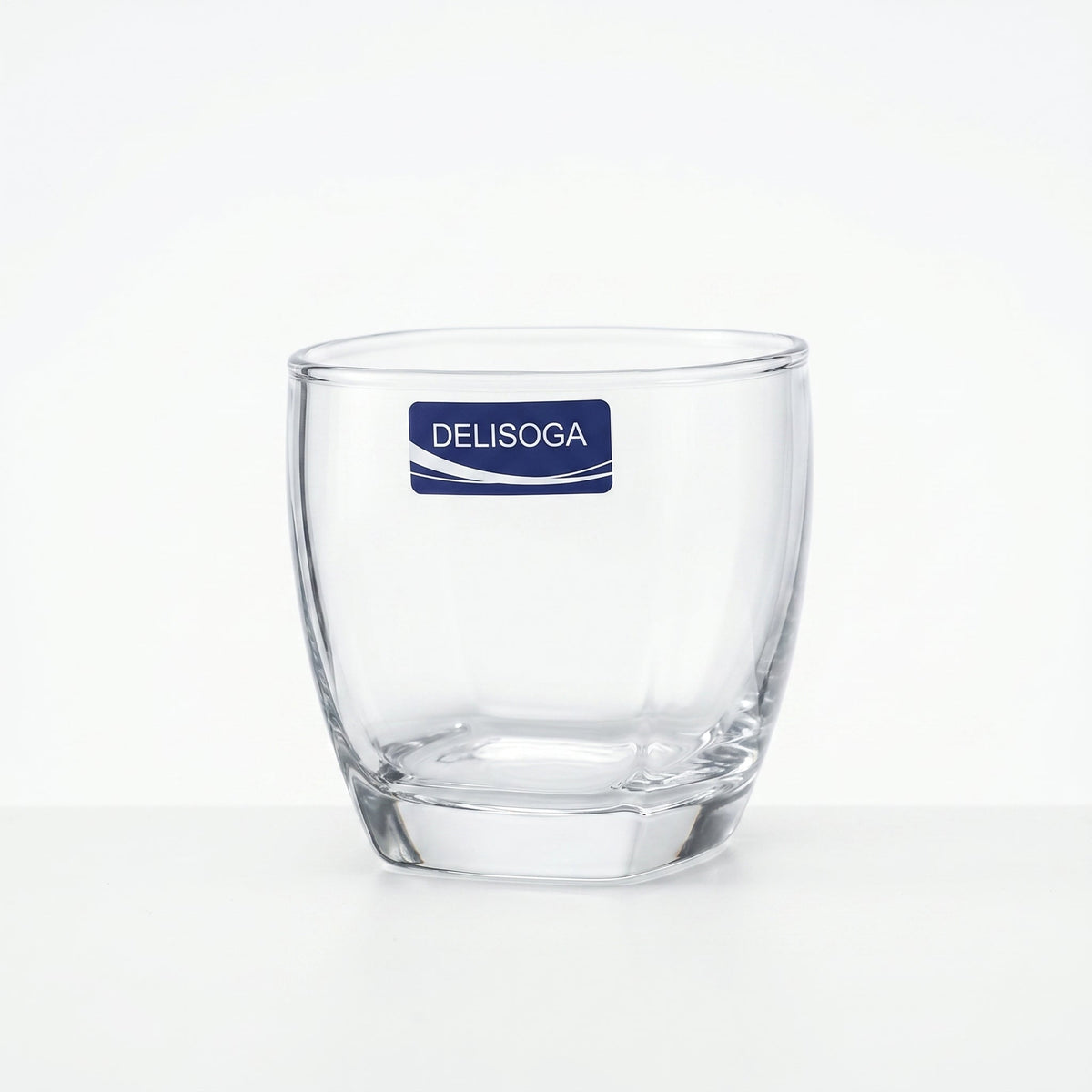 Delisoga 285 ml 6-Piece Pentagonal Square DOF Glass Set Kaka Bawa Sons