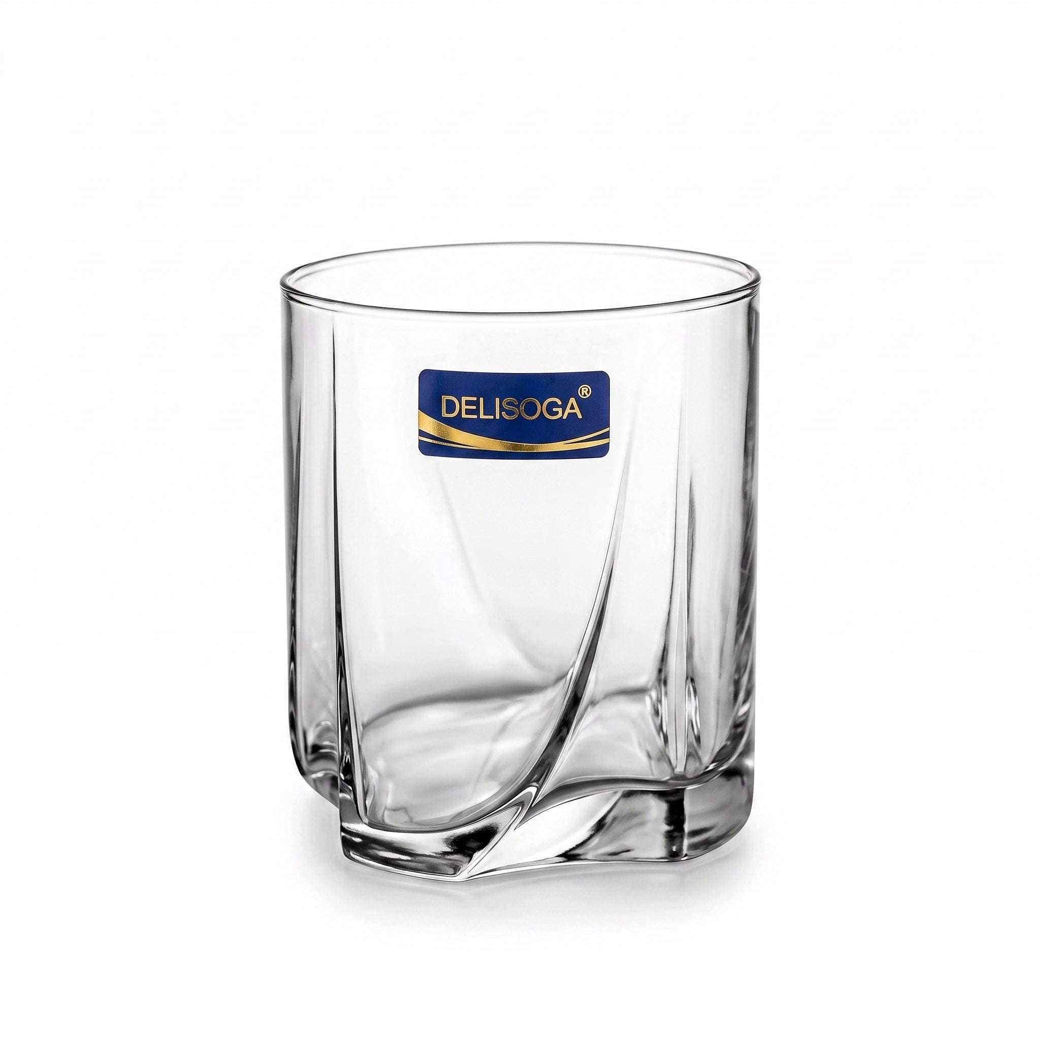 Delisoga 355 ml 6-Piece Twisted Swirl DOF Glass Set Kaka Bawa Sons