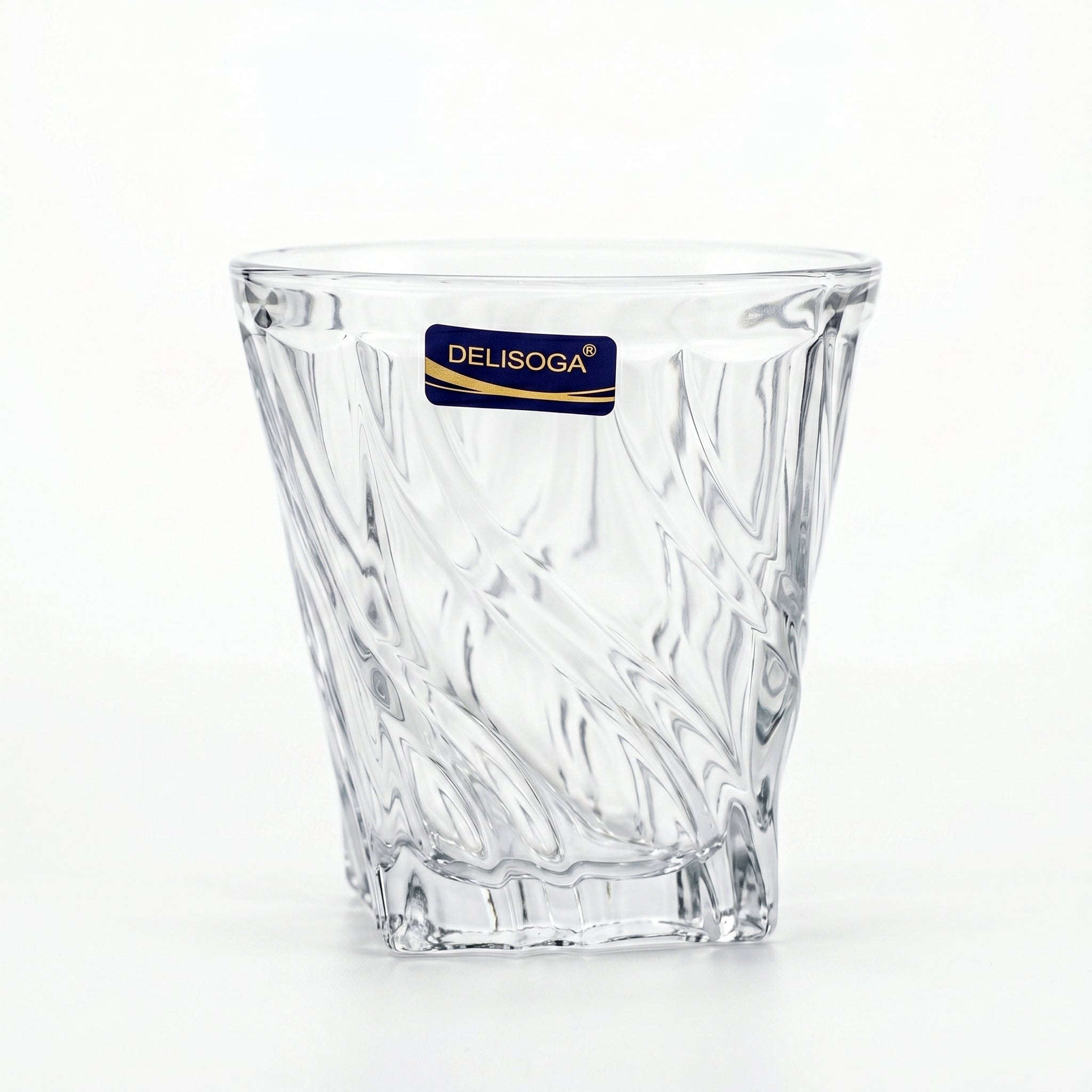Delisoga 320 ml 6-Piece Wave Swirl DOF Glass Set Kaka Bawa Sons