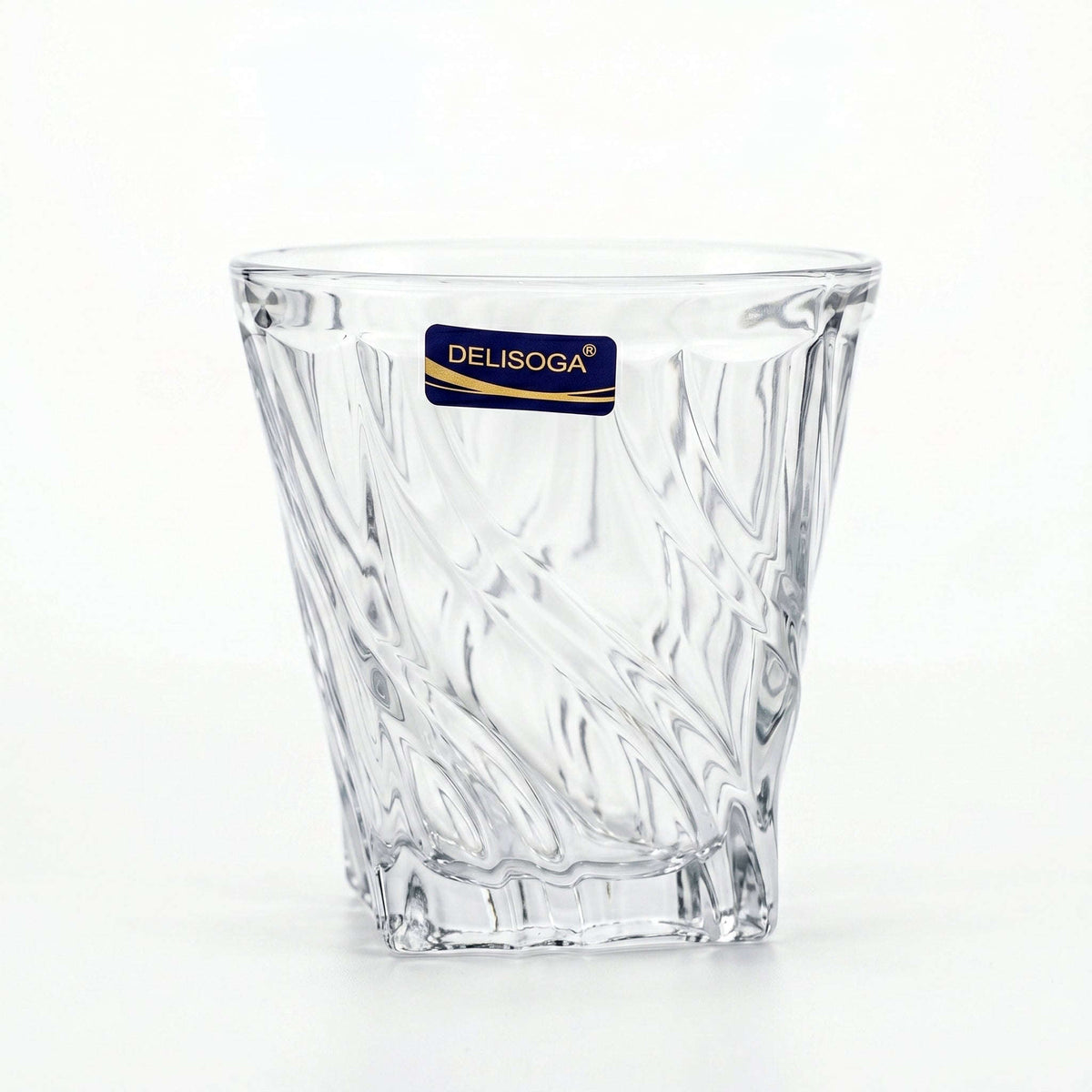 Delisoga 320 ml 6-Piece Wave Swirl DOF Glass Set Kaka Bawa Sons
