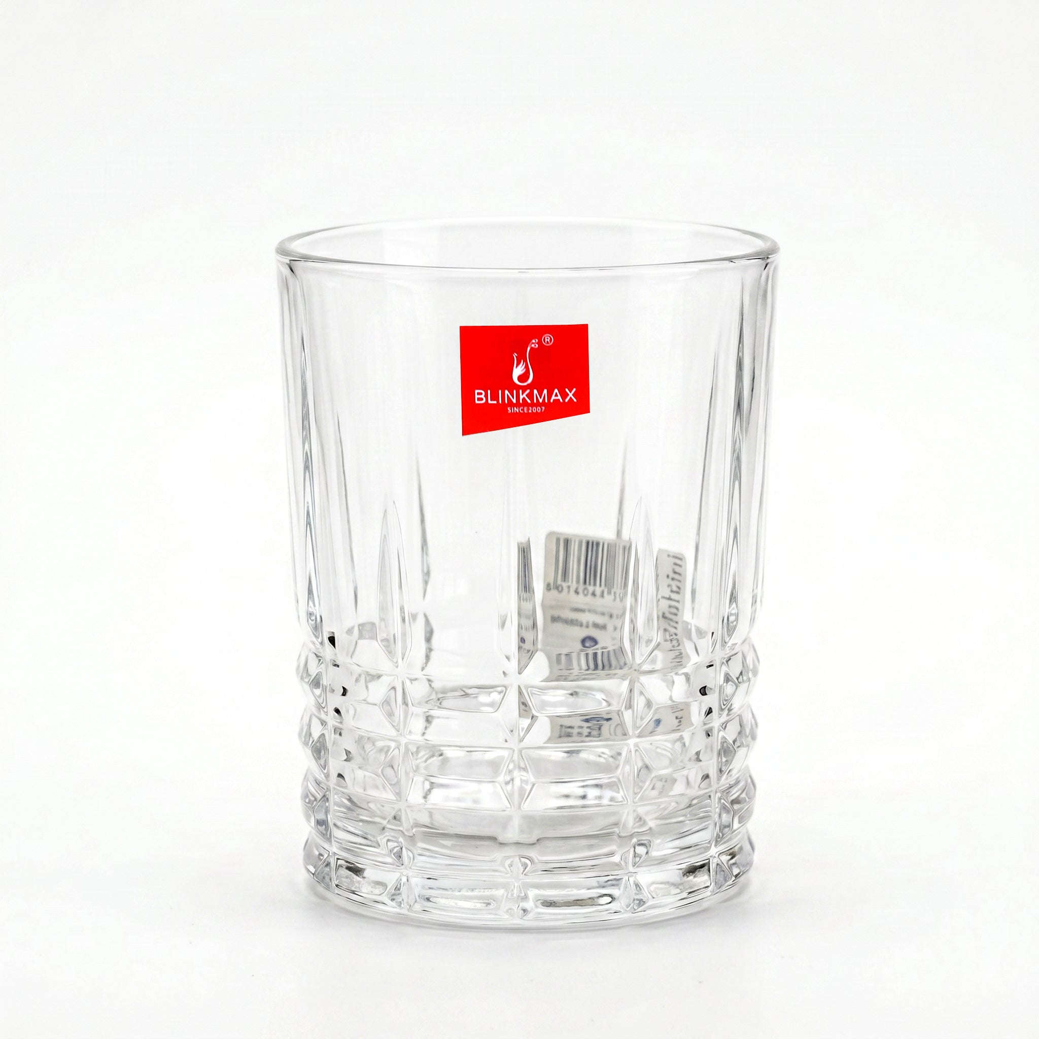 Blinkmax 350 ml 6-Piece Crystal Grid DOF Glass Set Kaka Bawa Sons