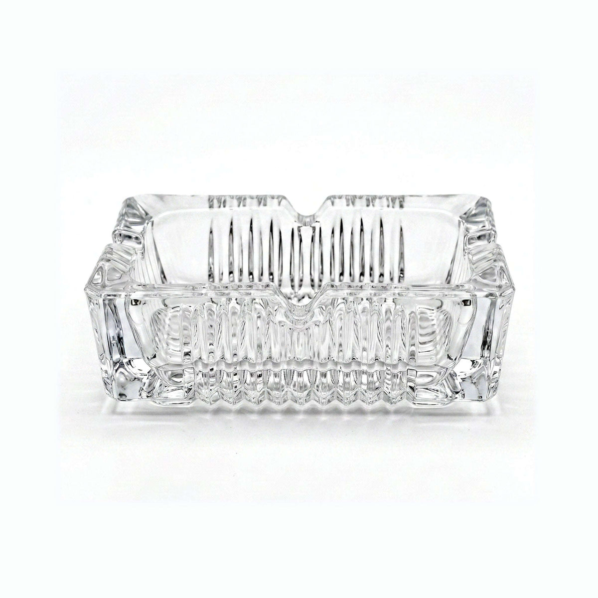 Blinkmax Classic Crystal Glass Square Ashtray Kaka Bawa Sons