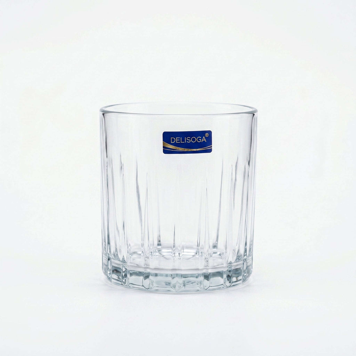 Delisoga 350 ml 6-Piece Vertical Fluted DOF Glass Set Kaka Bawa Sons