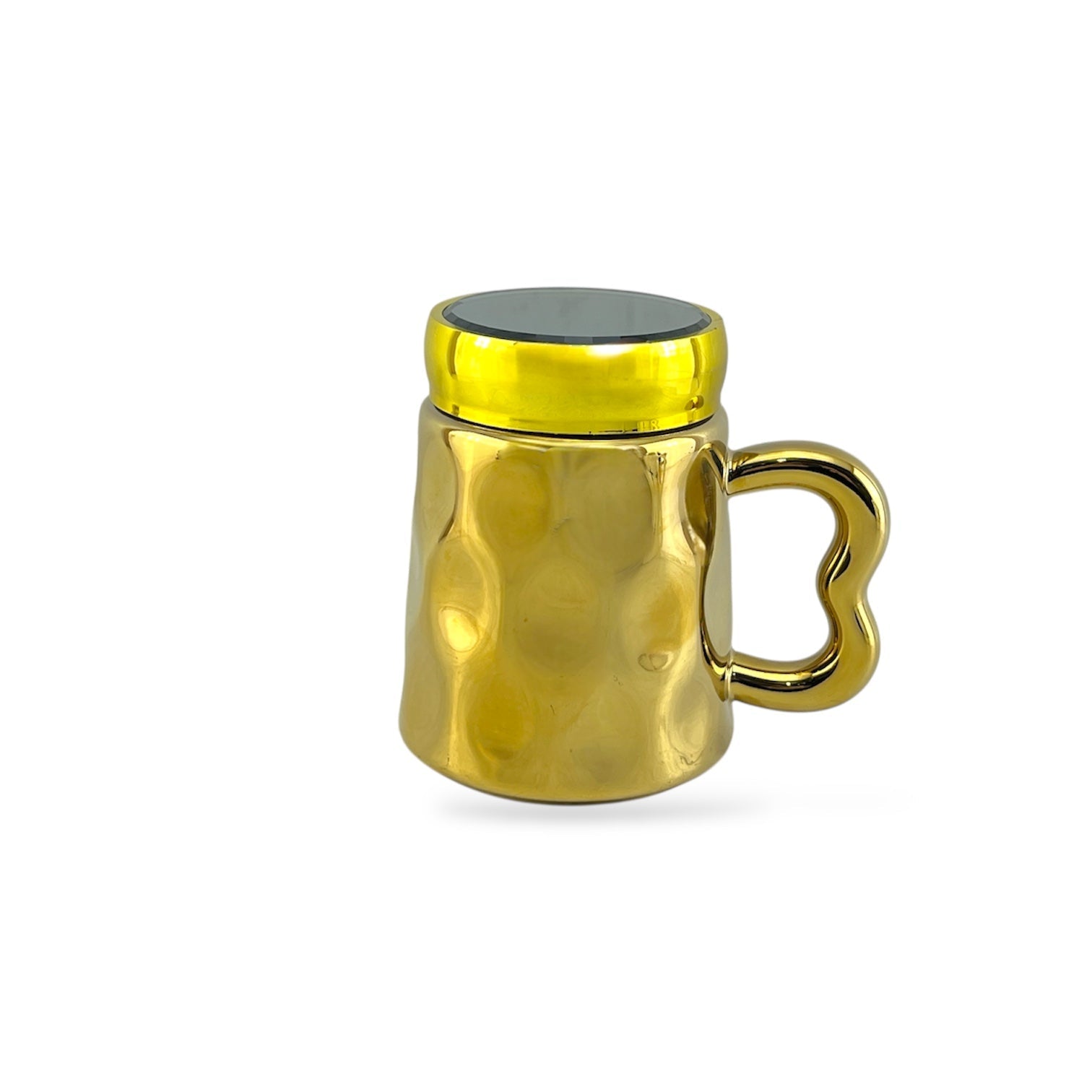 Royal 250 ml Ceramic Coffee Mug with Lid Kaka Bawa Sons