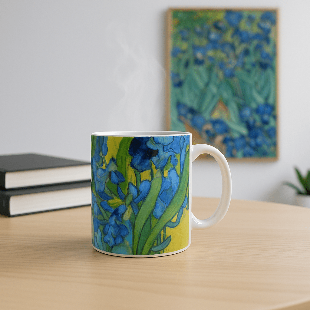 Danny Home 350 ml Vincent van Gogh "Irises" Art Mug Kaka Bawa Sons