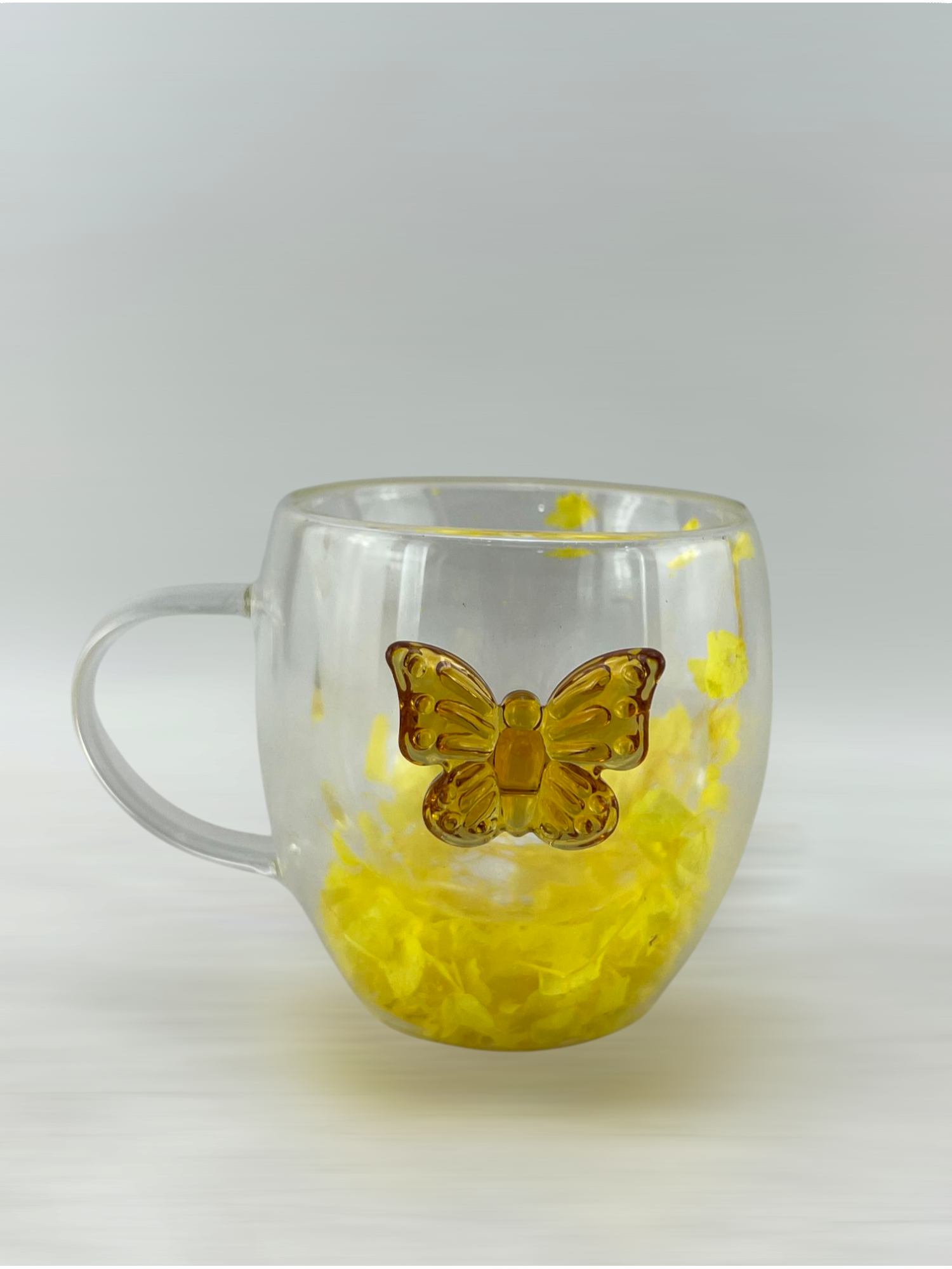D.W.M DOUBLE WALL MUG (BUTTERFLY)