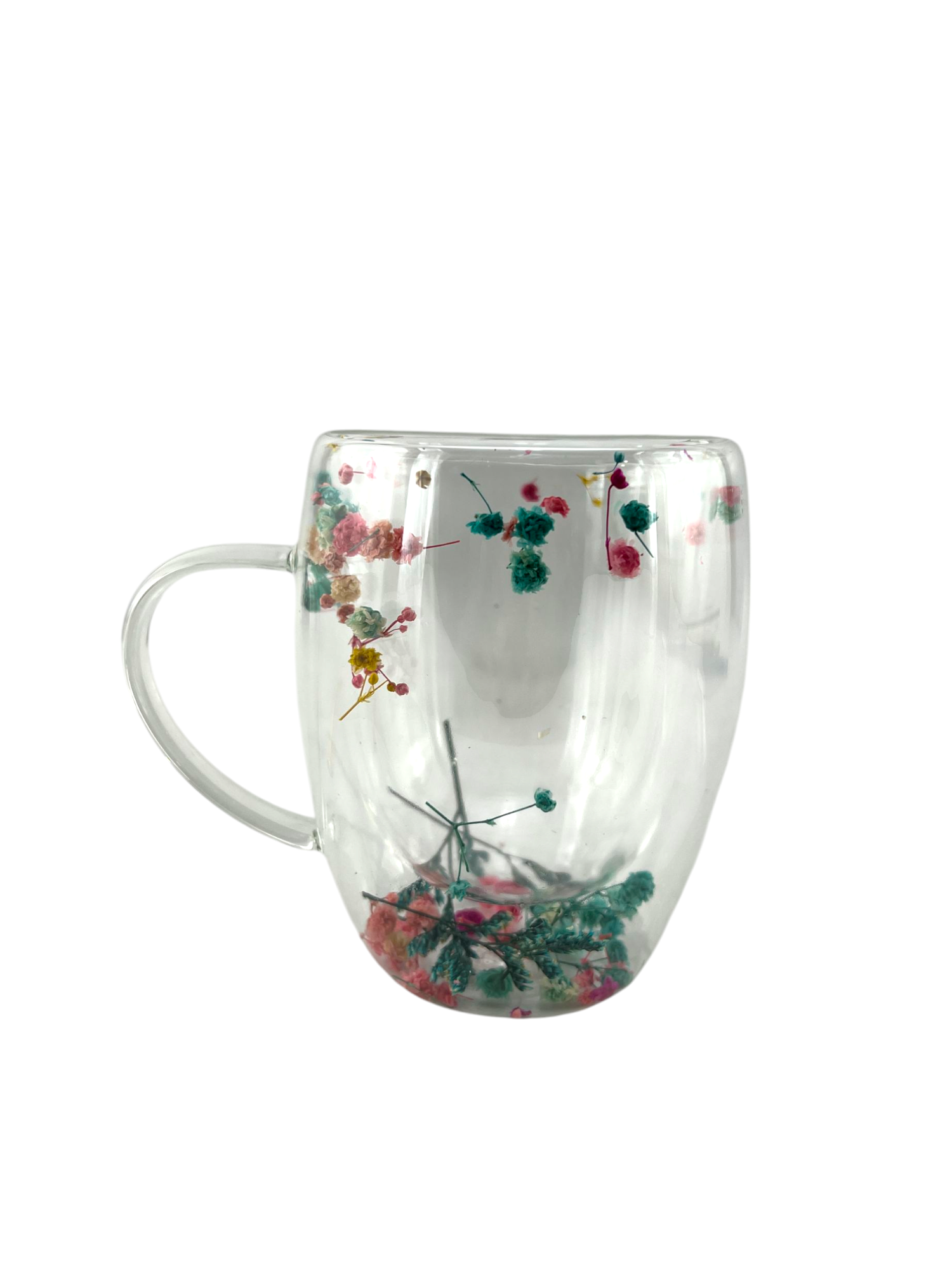 D.W.M DOUBLE WALL FLOWERS MUG
