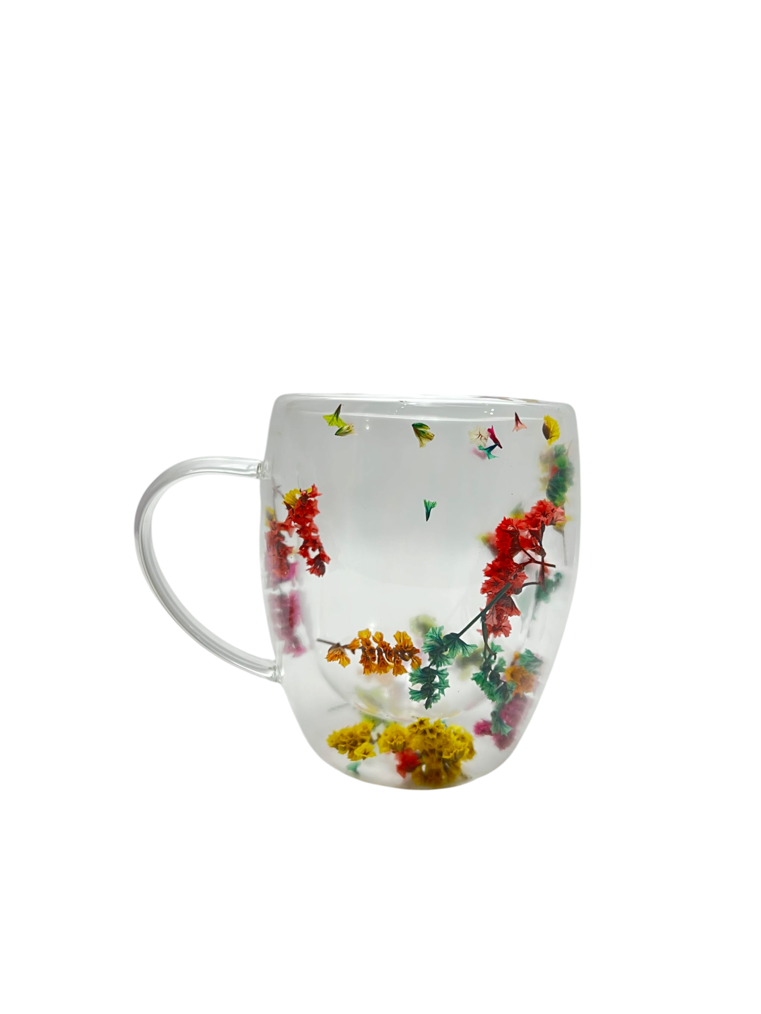 D.W.M DOUBLE WALL FLOWERS MUG