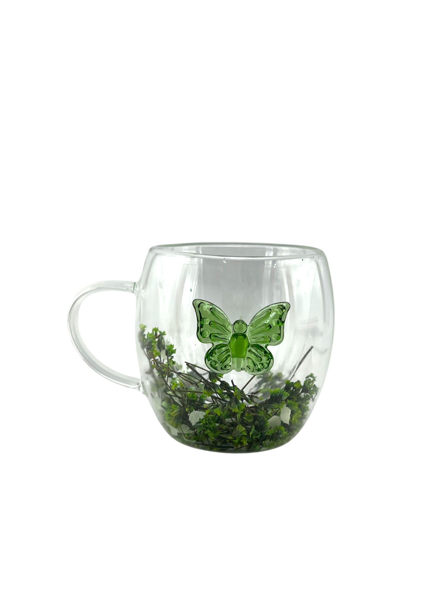 D.W.M DOUBLE WALL BUTTERFLY MUG