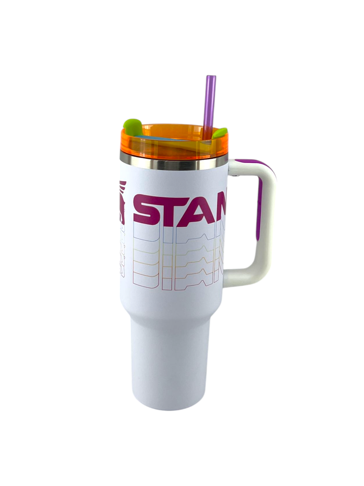 STANLEY TUMBLER WHITE-PRINT (40/OZ)
