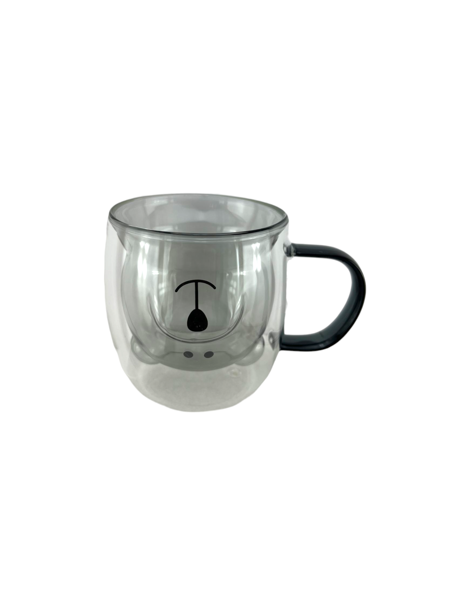 D.W.M GLASS MUG BLACK (16504-5)