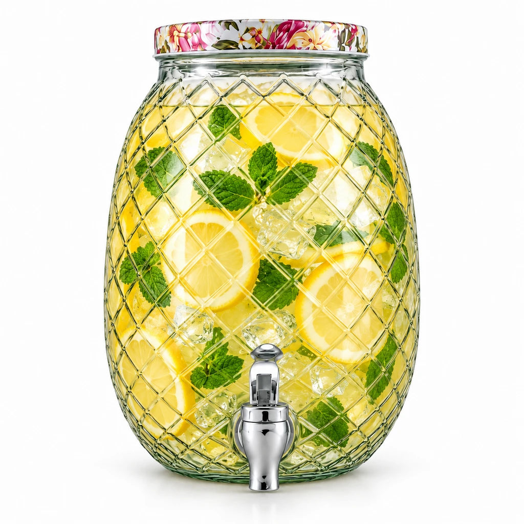 Danny Home 5-Litre Glass Beverage Dispenser