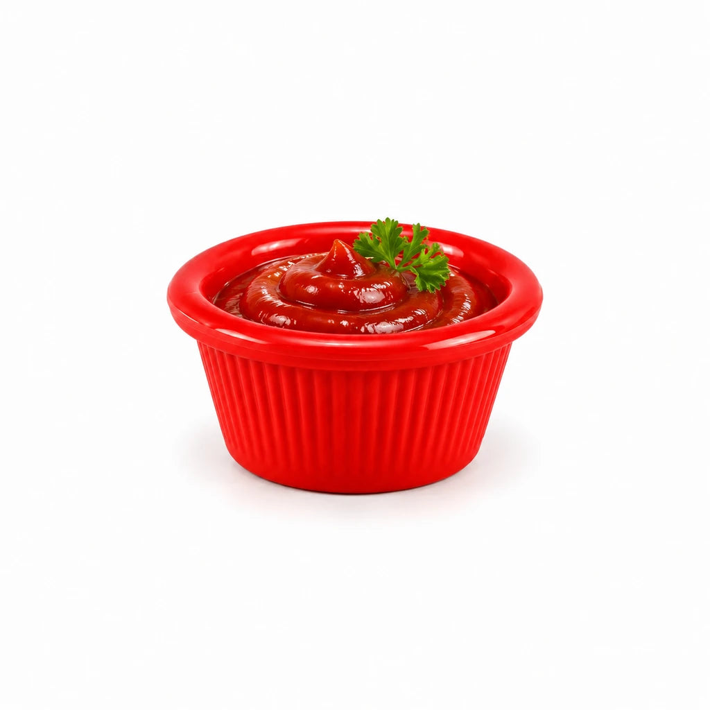 Dixie 3-Inch Melamine Ramekin - Red, Yellow & Black