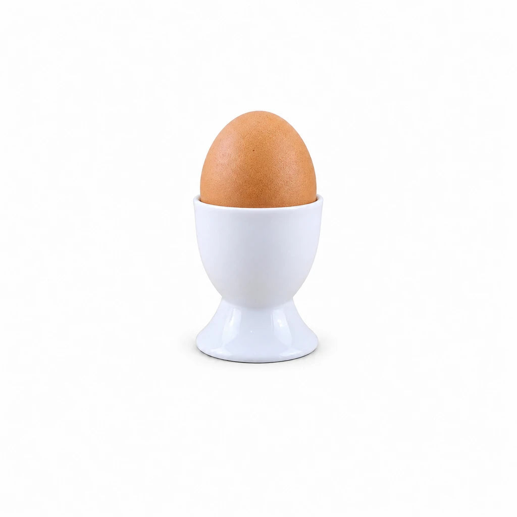 Danny Home White Ceramic Pedestal Egg Cup for Breakfast