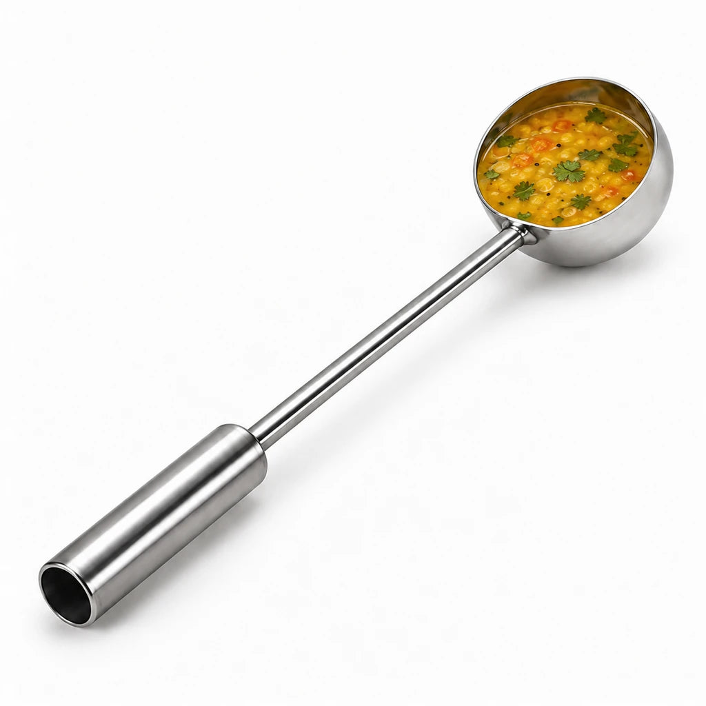 Stainless Steel Serving Ladle with Pipe Handle - 20 & 24 Inch