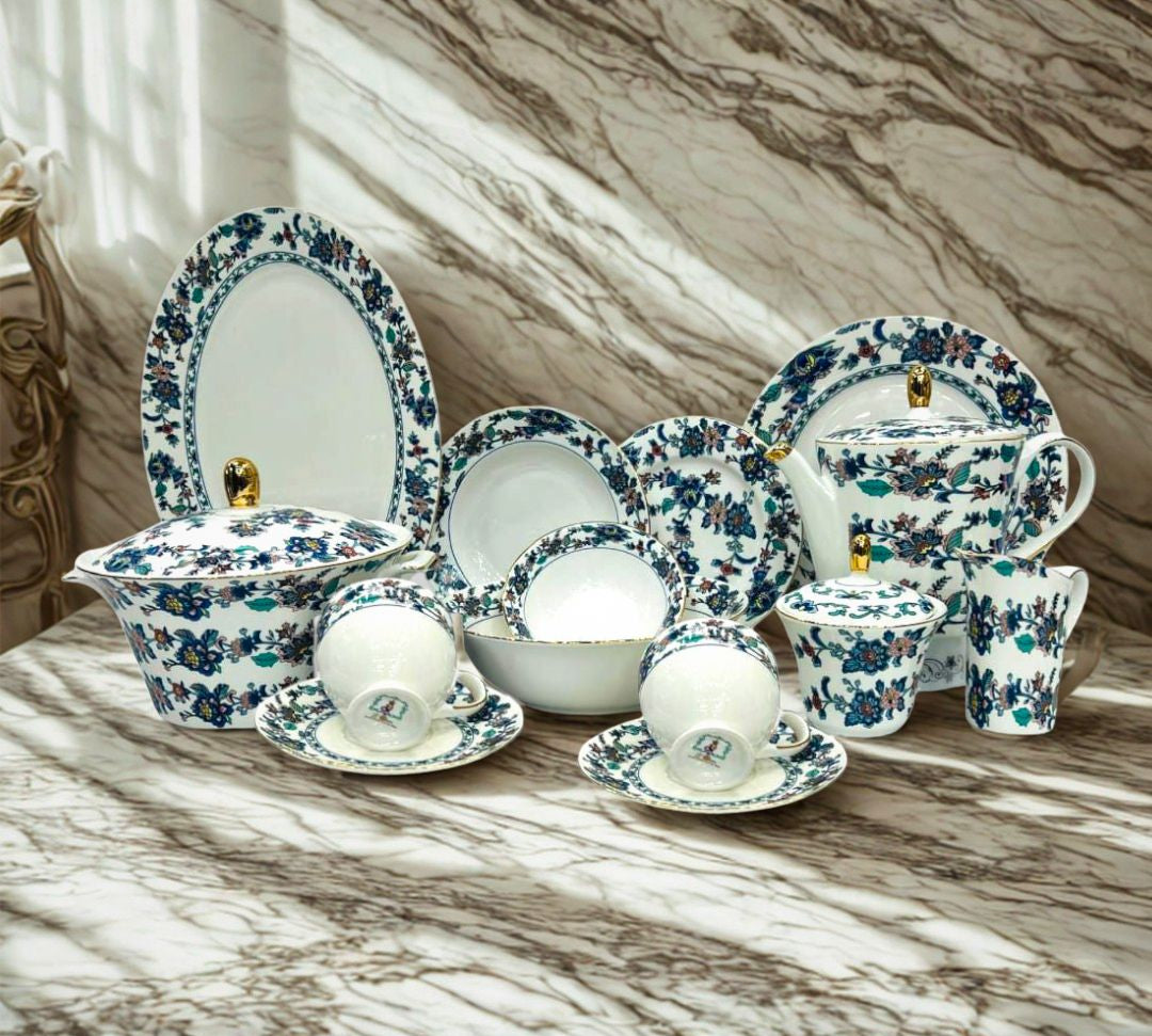One More 61-Piece Bone China Dinner Set H3-3