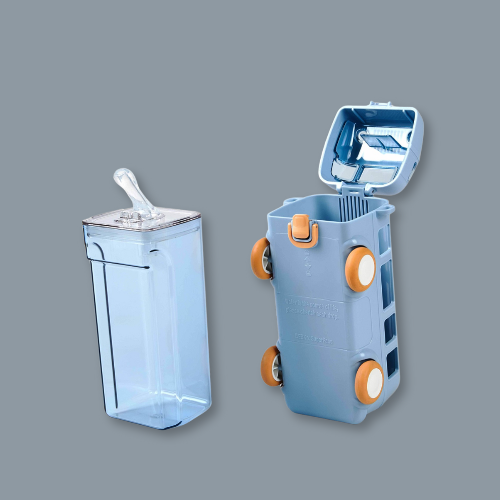 Bus-Shaped 500ml Kids Water Bottle