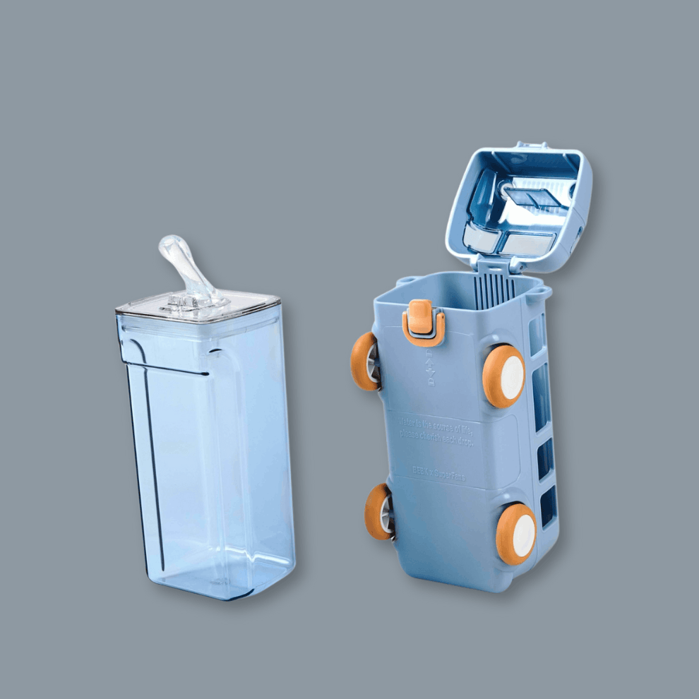 Bus-Shaped 500ml Kids Water Bottle Kaka Bawa Sons