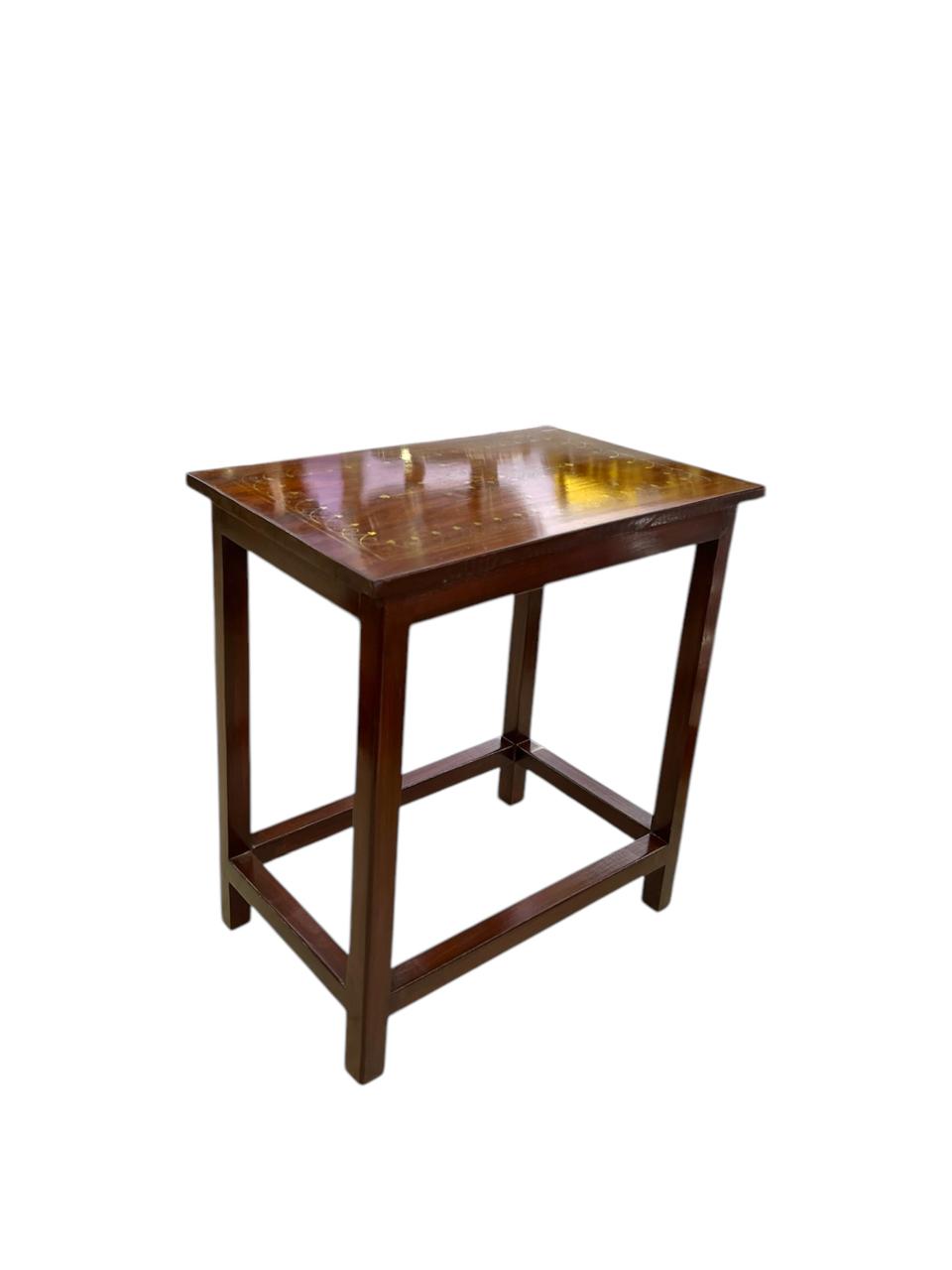 Sheesham Copper Design Table Set of 3 pcs