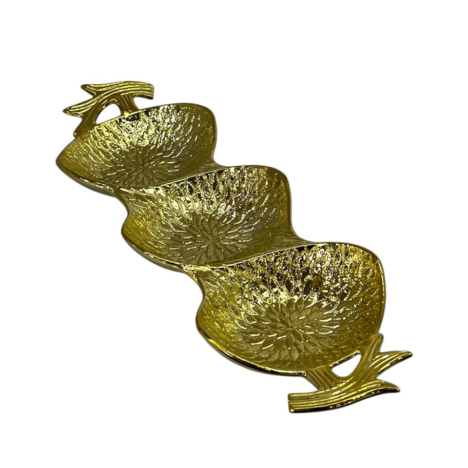 Fancy Dry Fruit Dish Golden