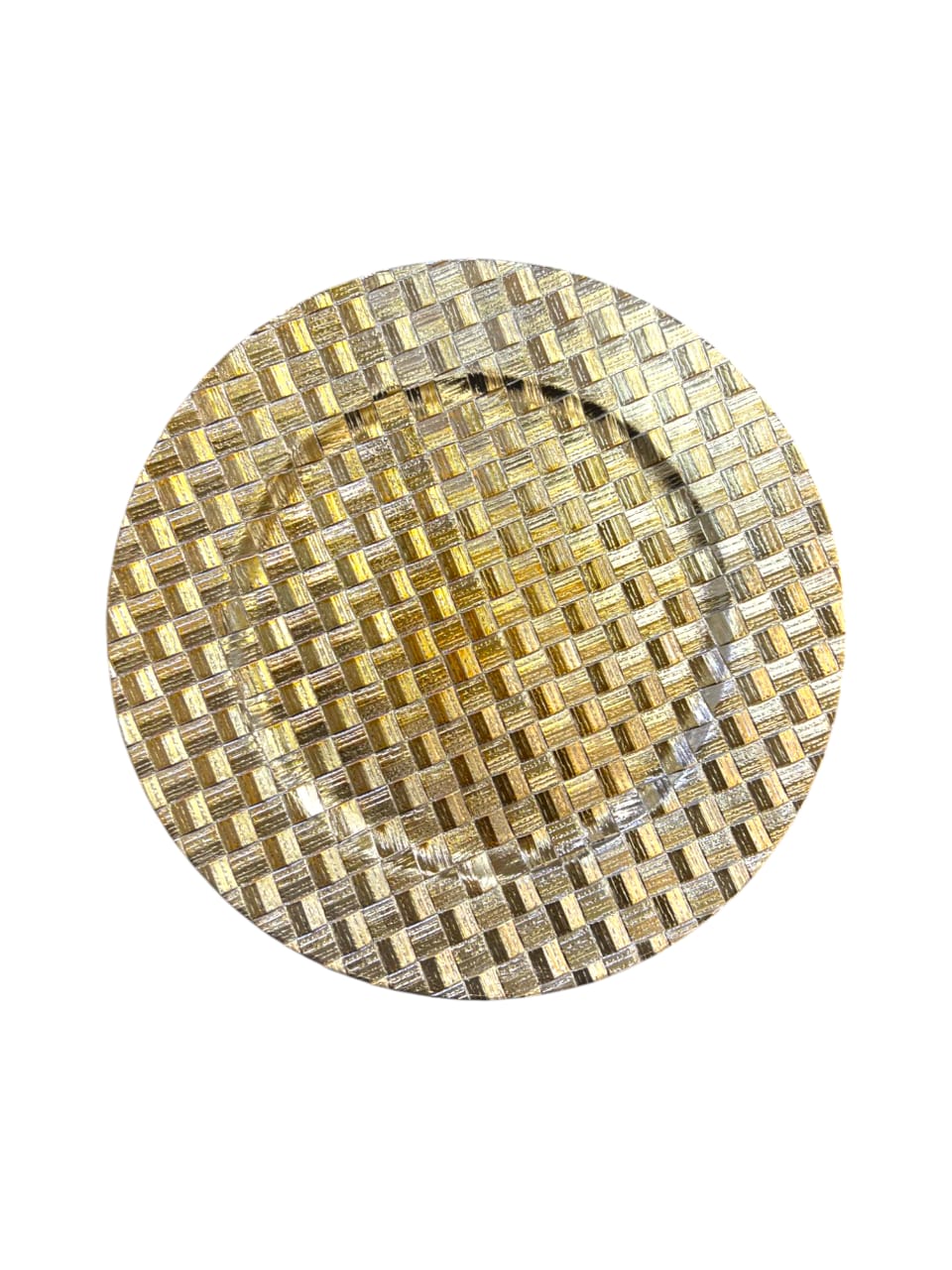 FANCY DISPLAY GOLDEN PLATE 12" (0719)