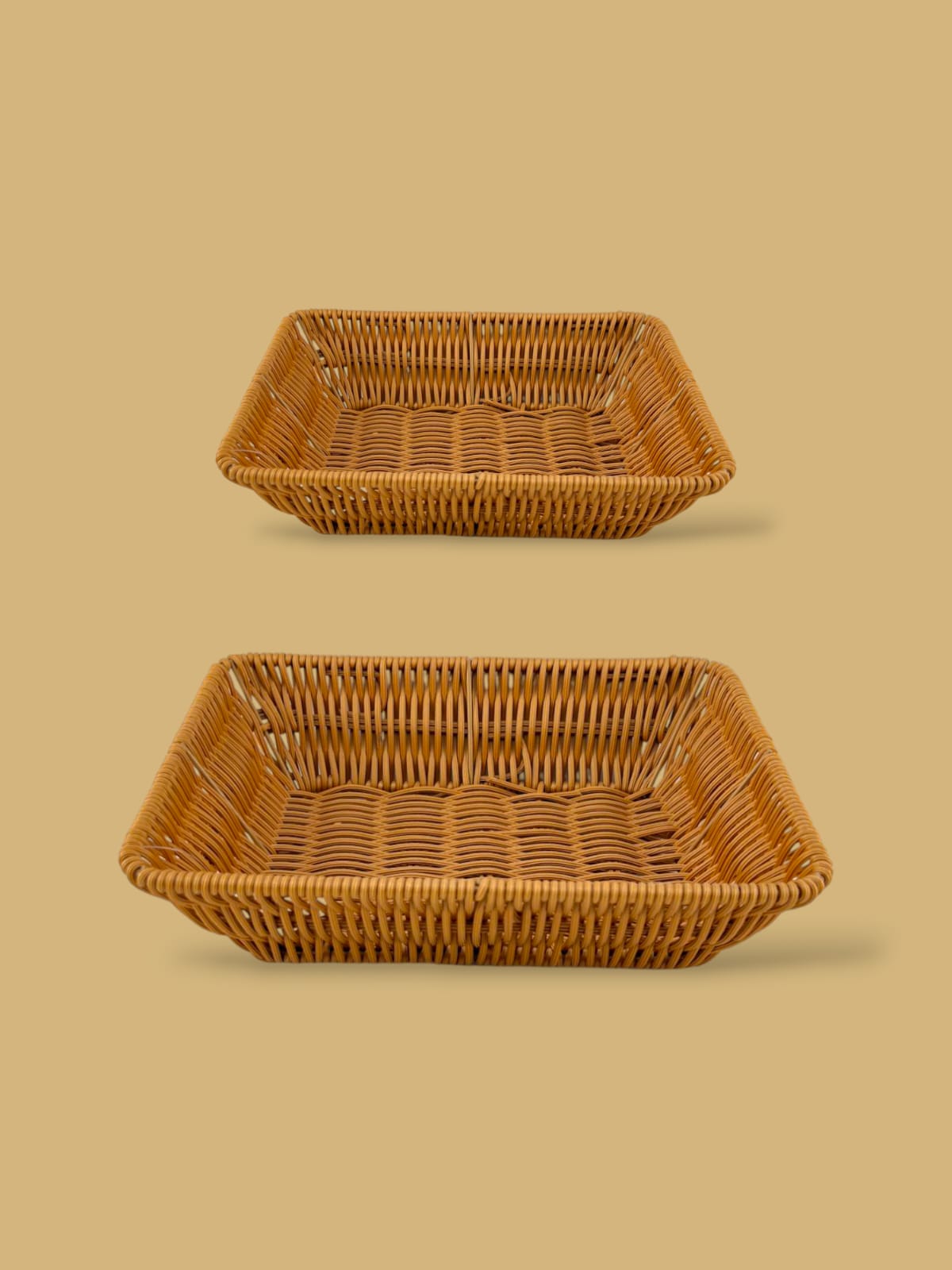 Prime Rectangular Bread Basket Brown