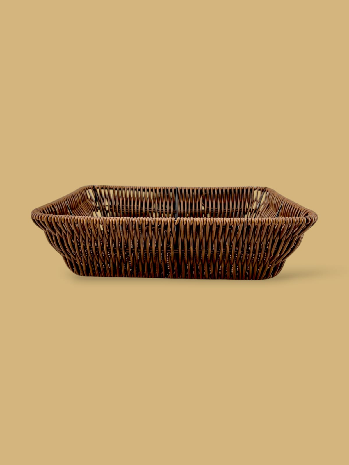 Prime Rectangular Bread Basket Brown