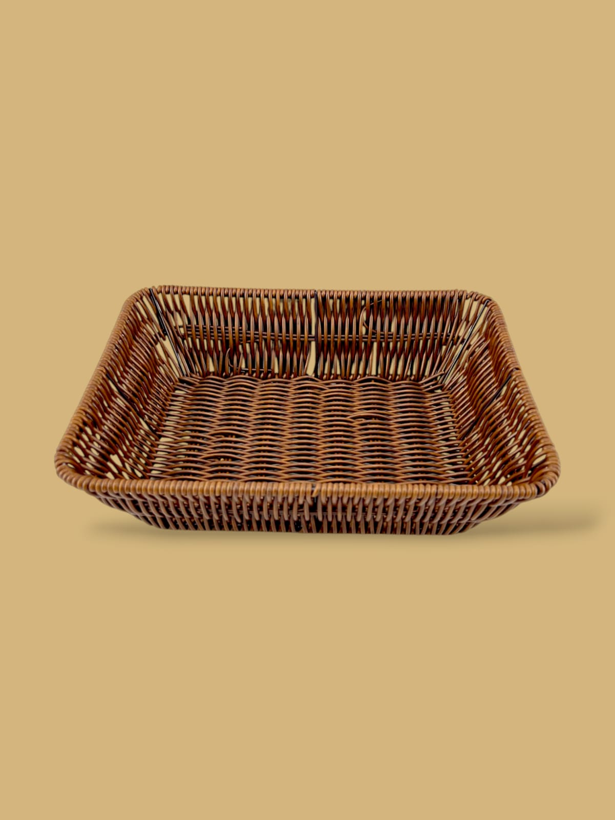 Prime Rectangular Bread Basket Brown