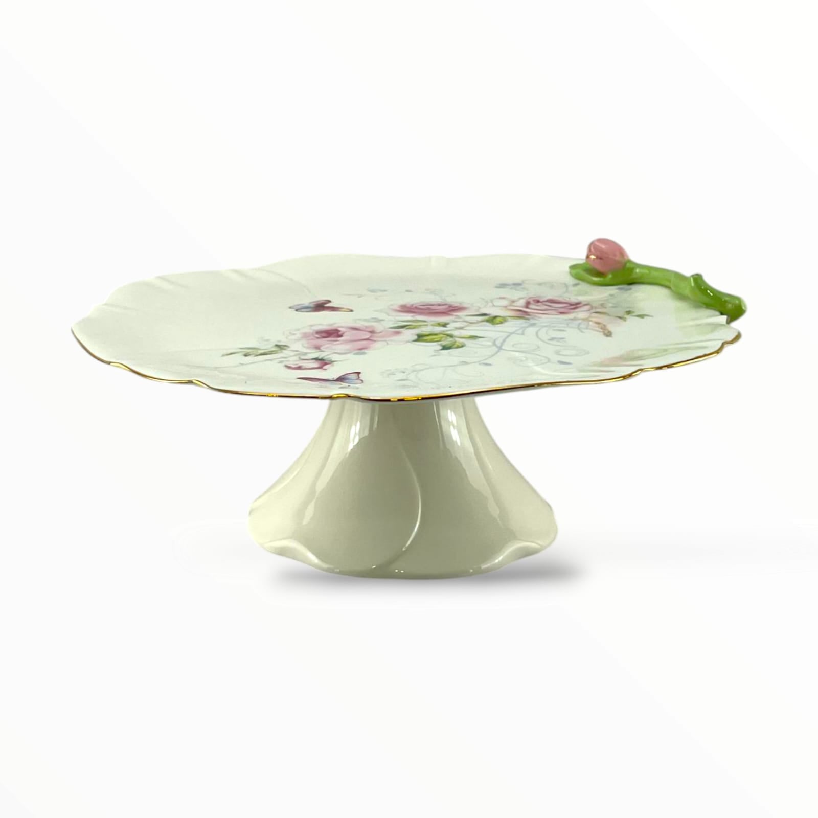 Presto Rose Round Cake Stand 10"