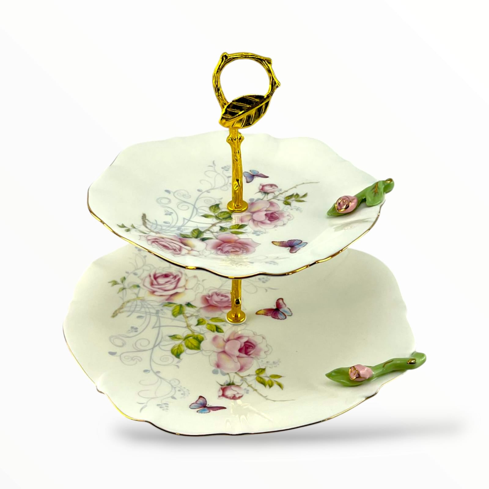 Presto Rose 2-Tier Dessert Stand