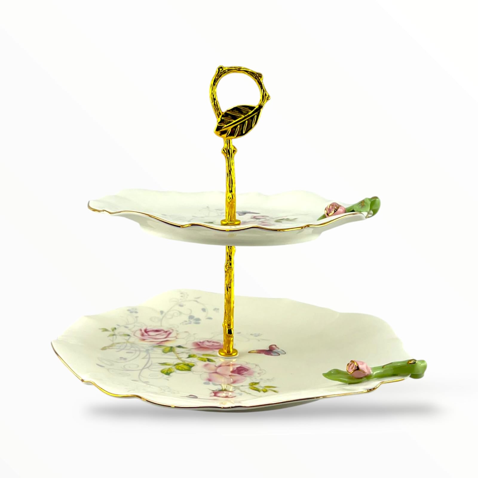 Presto Rose 2-Tier Dessert Stand