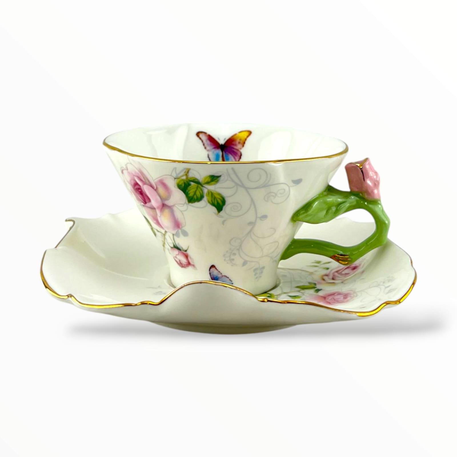 Presto Rose 6-Piece Cup & Saucer Set