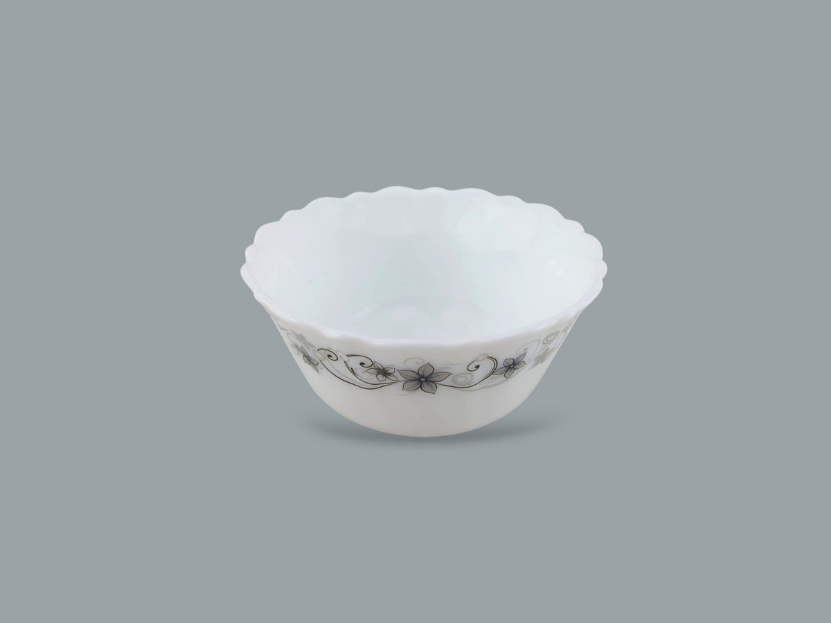 White Diamond Flower Design Bowl 5" Kaka Bawa Sons