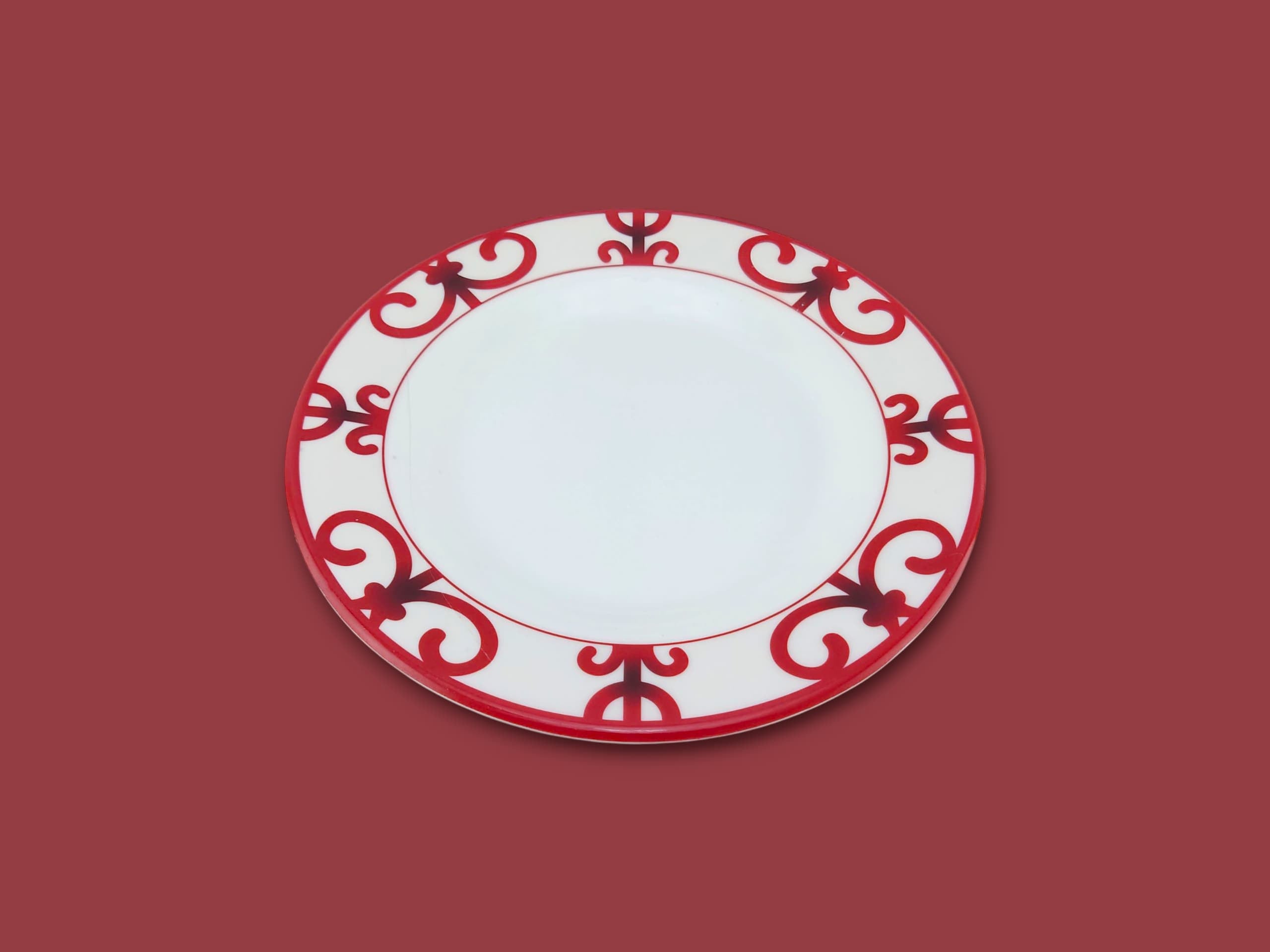 Blaze Wrought Iron Melamine Flat Plate 8"