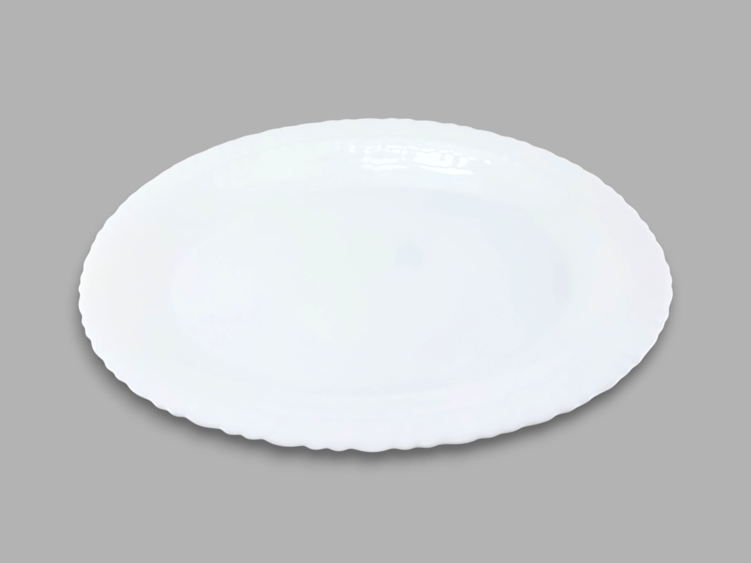 White Diamond First Oval Dish 14" Kaka Bawa Sons