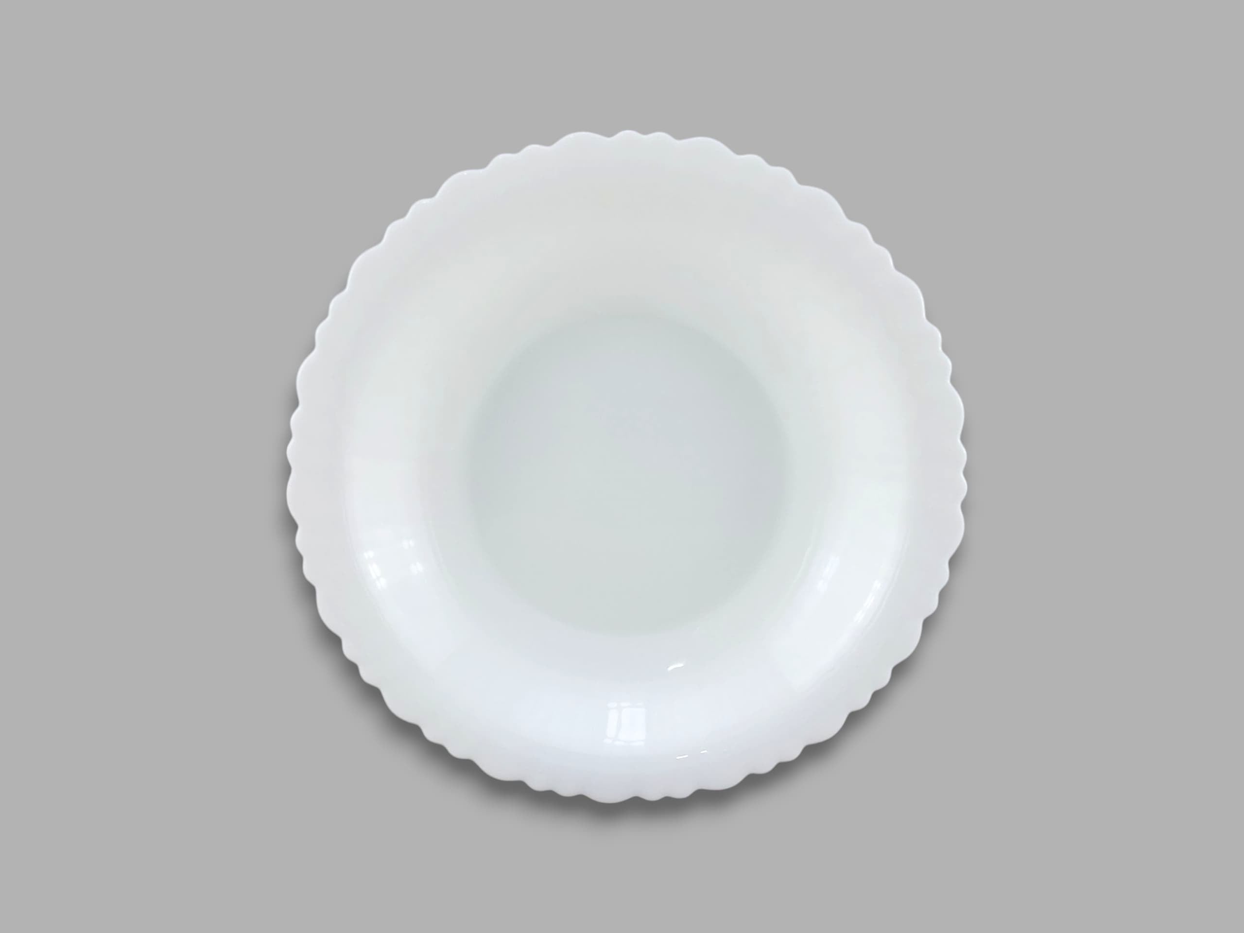 White Diamond First Deep Plate 9" Kaka Bawa Sons